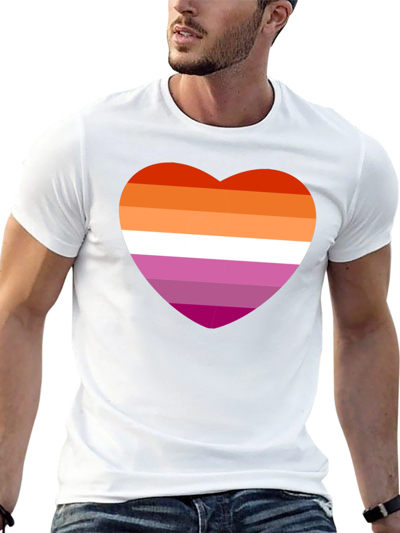Lesbian Pride Heart T-Shirt