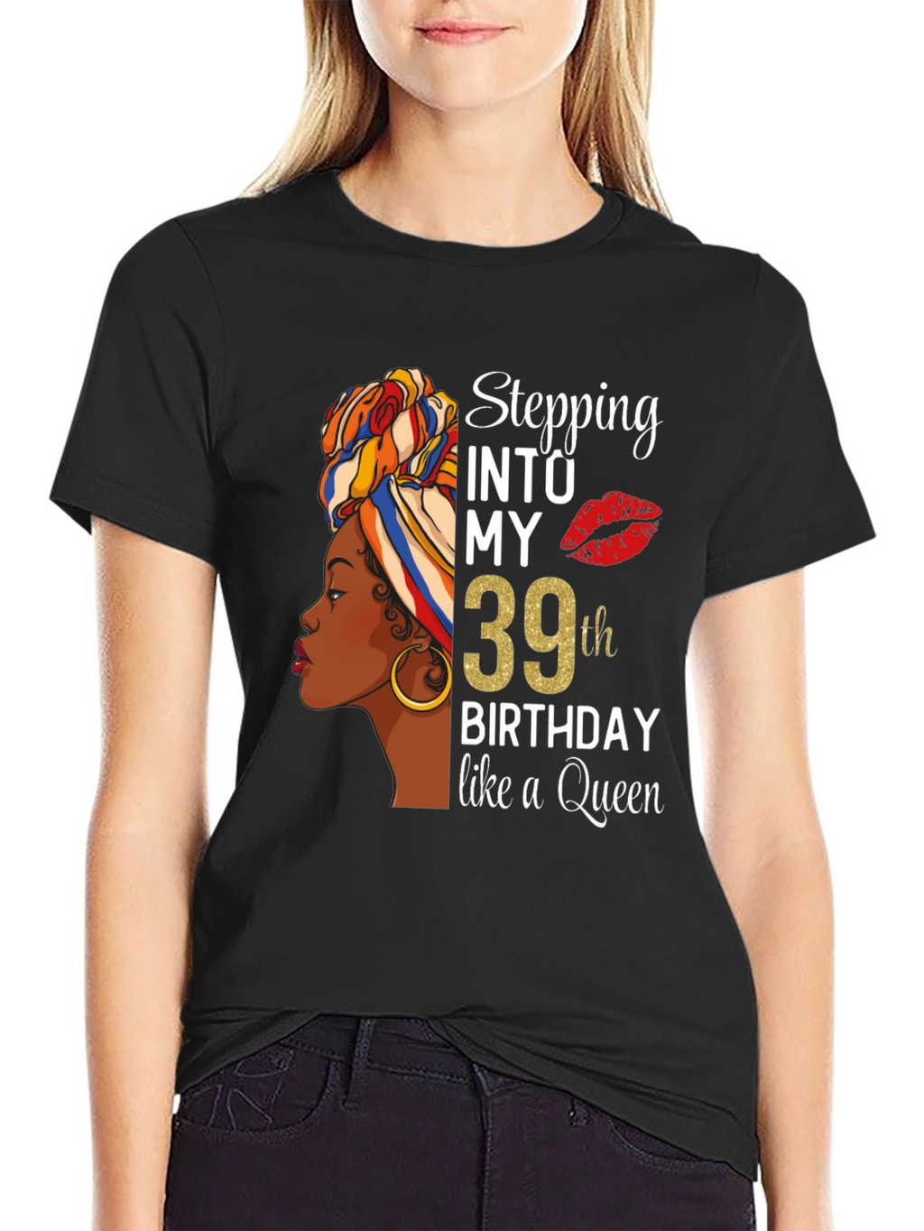 Stepping into My 39th Birthday Queen T-Shirt
