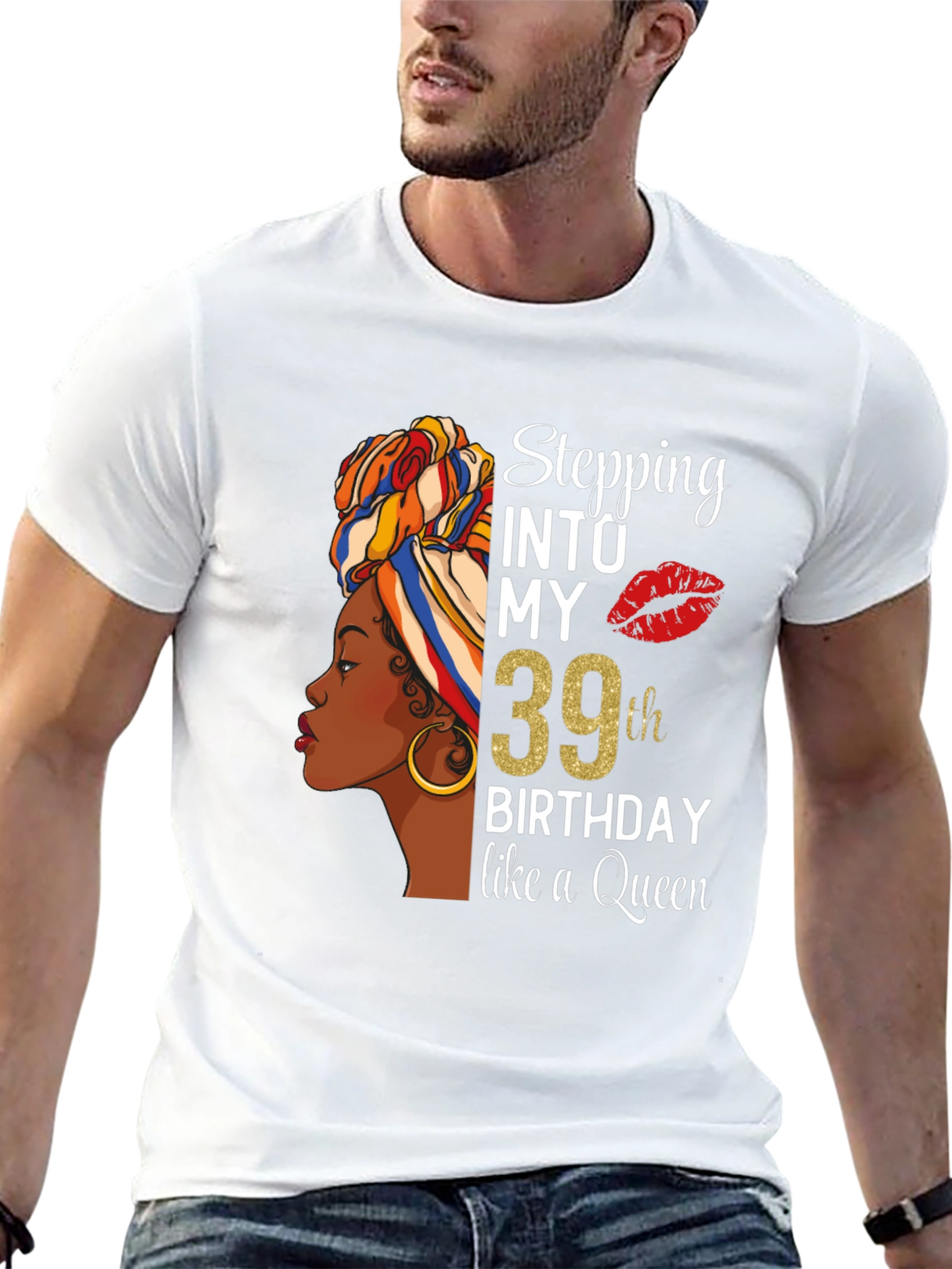 Stepping into My 39th Birthday Queen T-Shirt