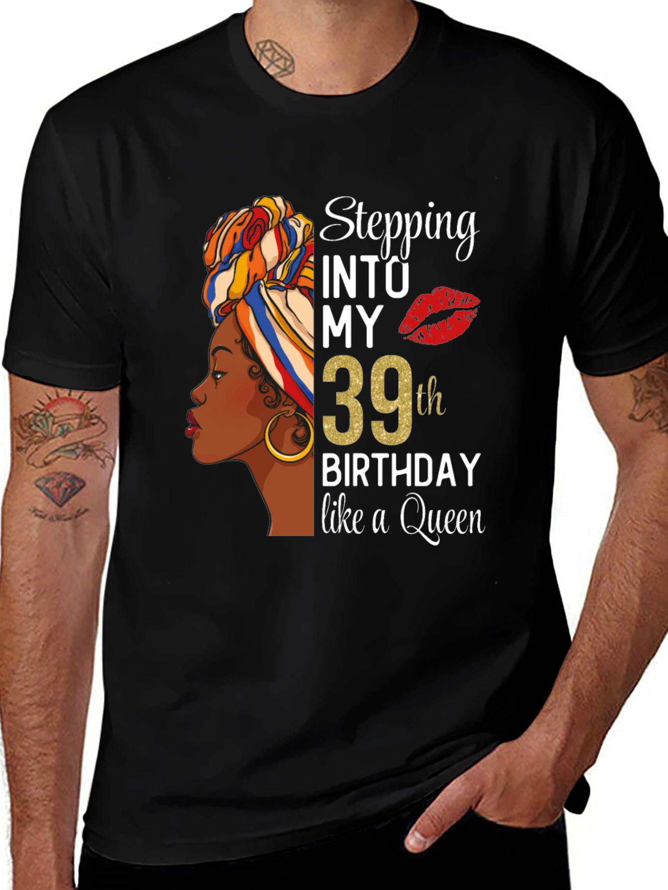 Stepping into My 39th Birthday Queen T-Shirt