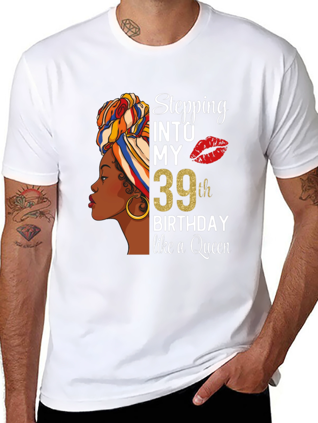 Stepping into My 39th Birthday Queen T-Shirt