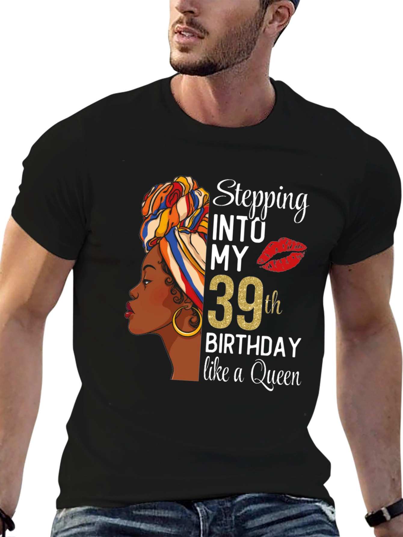 Stepping into My 39th Birthday Queen T-Shirt
