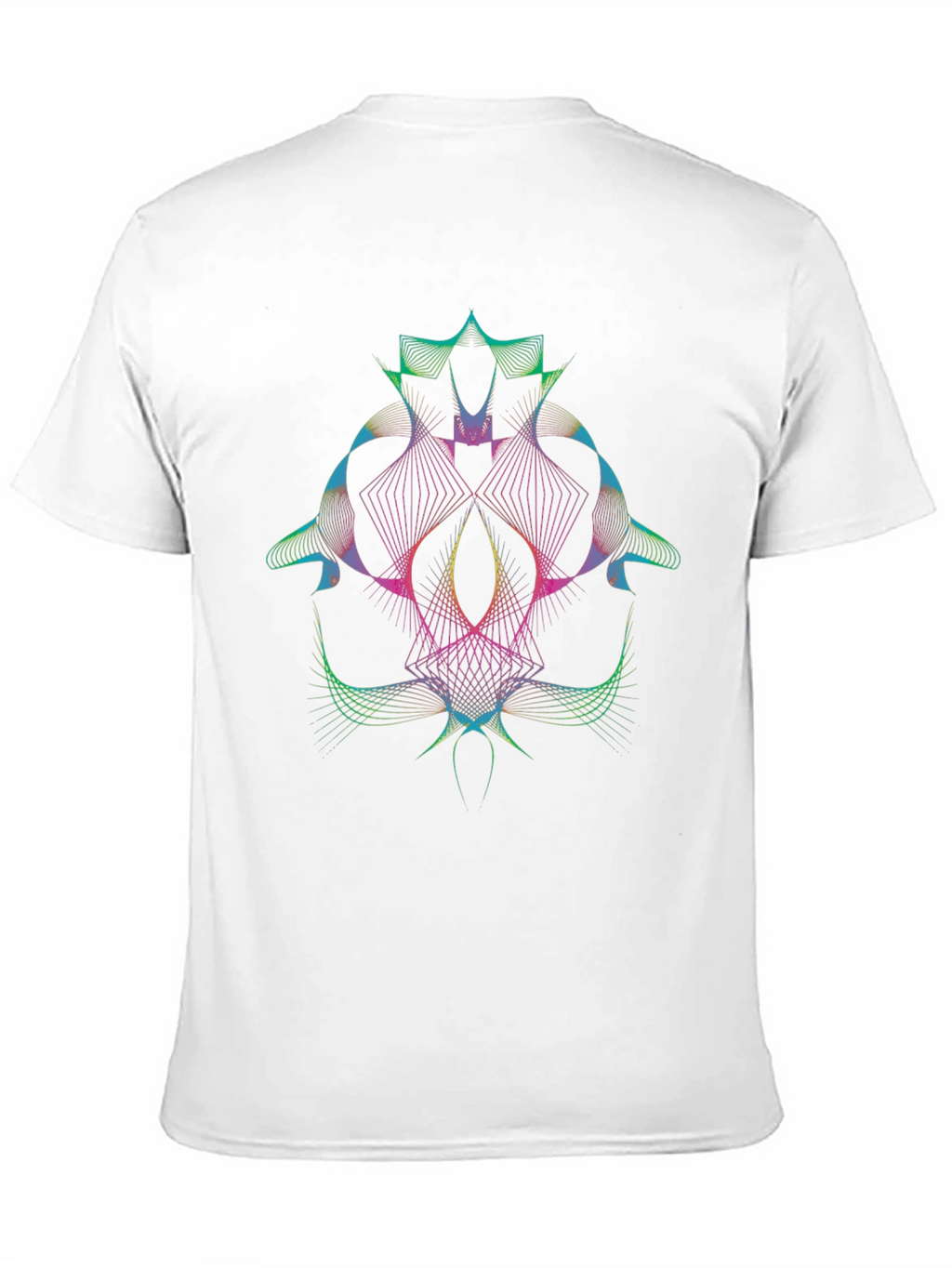 Abstract Geometric Line Art Graphic T-Shirt