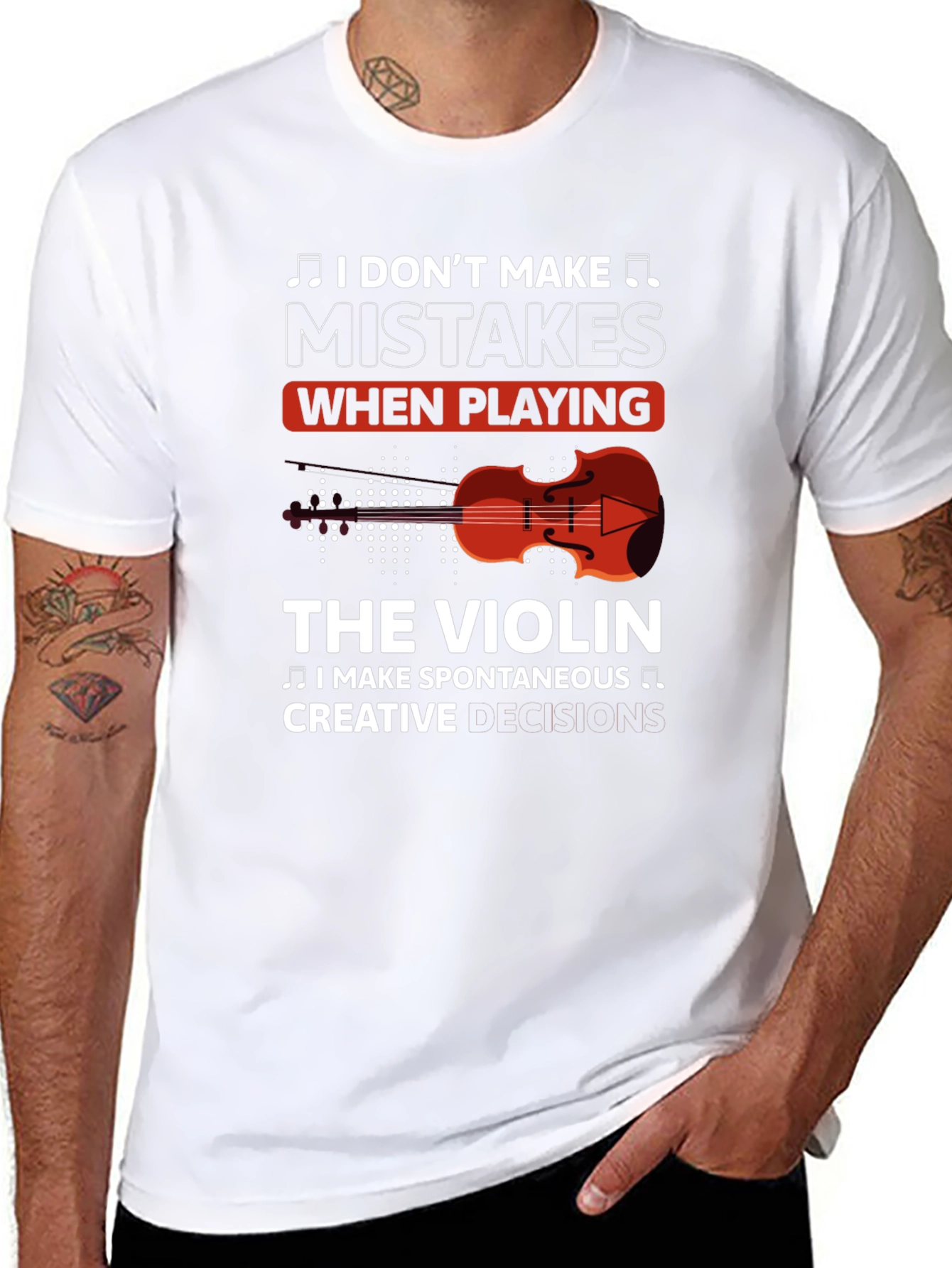 Violin Player T-Shirt - I Dont Make Mistakes