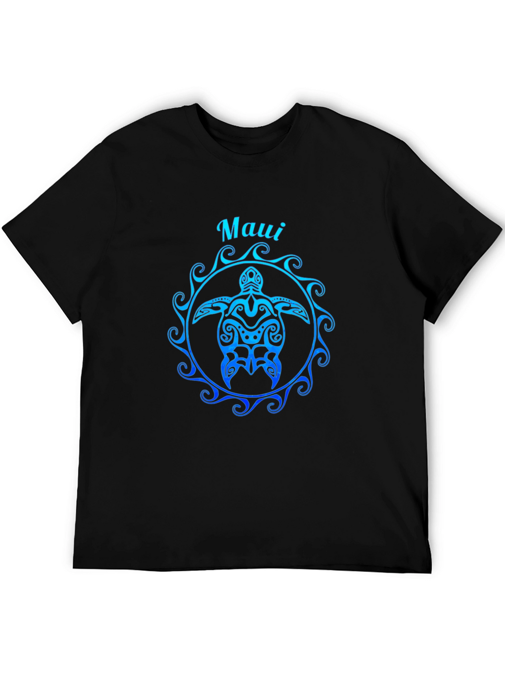 Maui Turtle Graphic Tee - Black