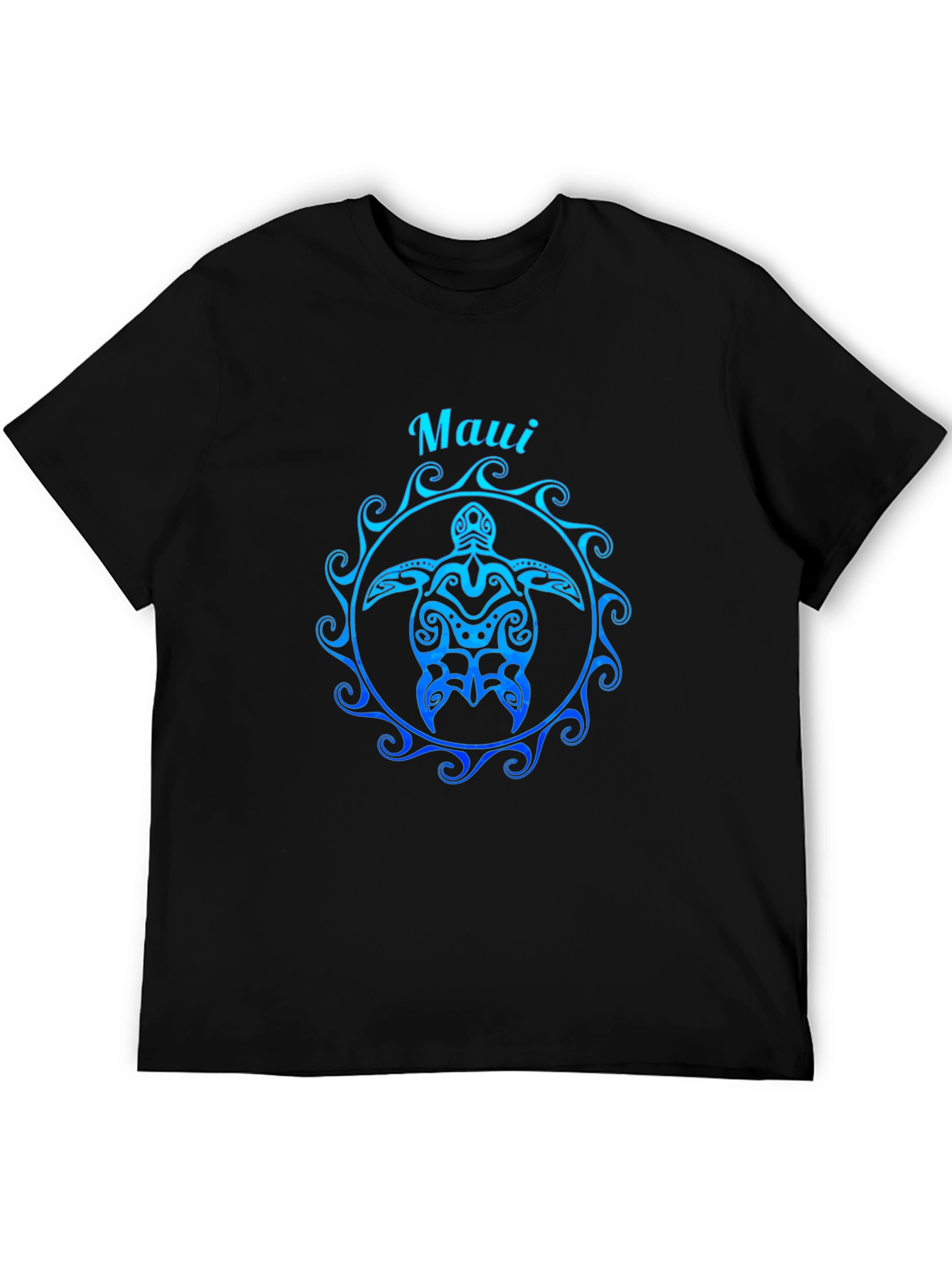 Maui Turtle Graphic Tee - Black