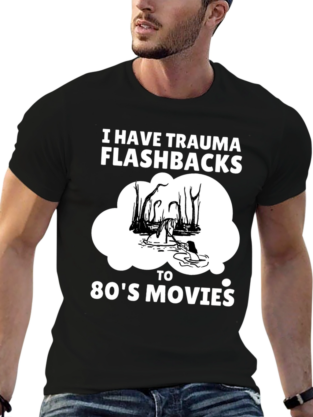 Trauma Flashbacks 80s Movies Humor T-Shirt