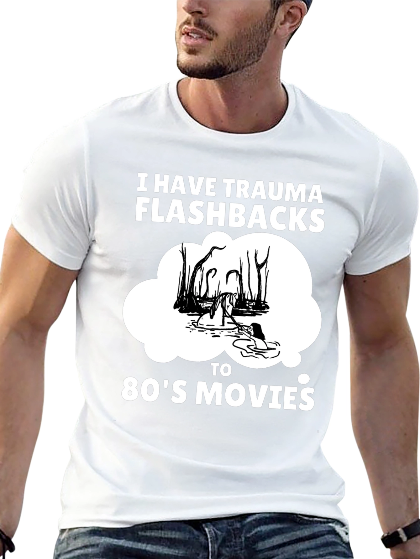 Trauma Flashbacks 80s Movies Humor T-Shirt