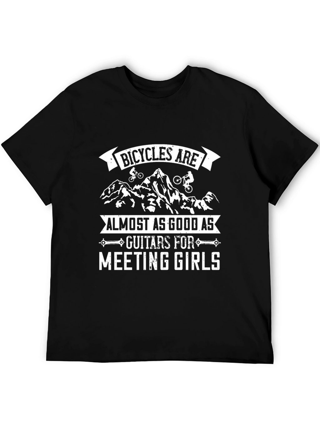 Bicycles & Guitars Funny T-Shirt