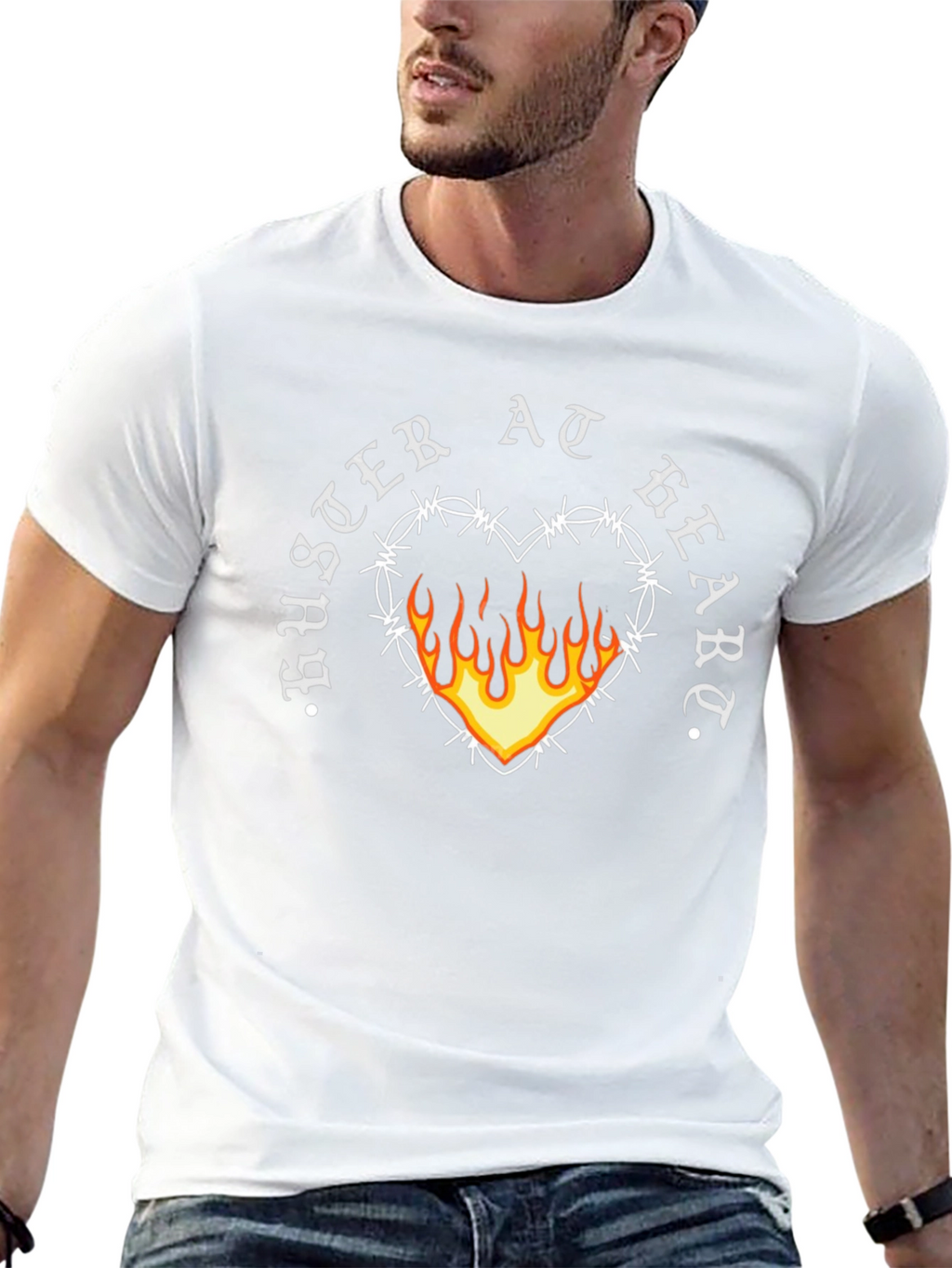 Buster At Heart Graphic Black Tee