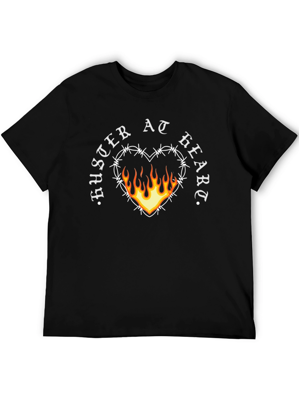 Buster At Heart Graphic Black Tee