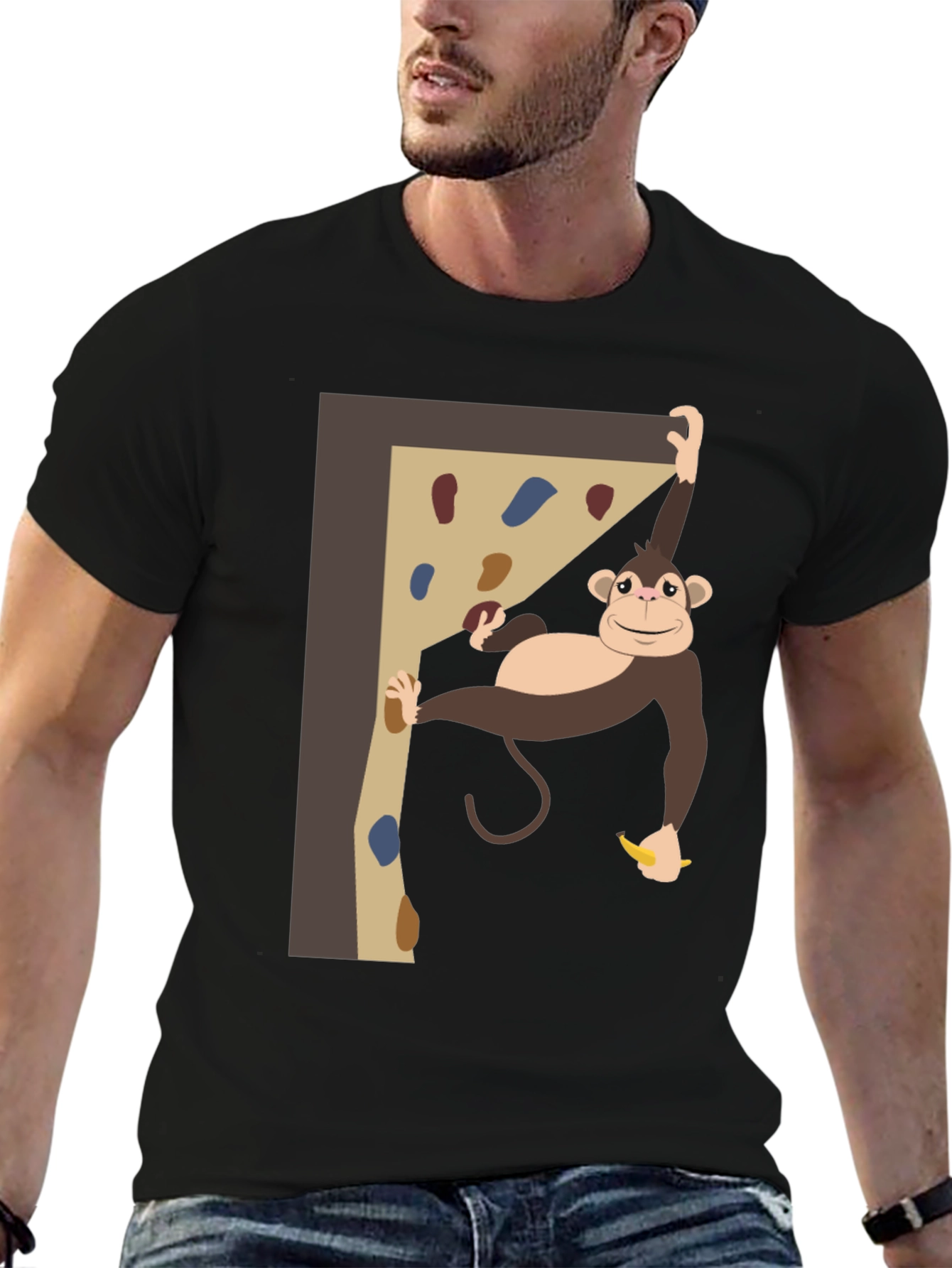 Monkey Climbing T-Shirt - Fun Graphic Tee