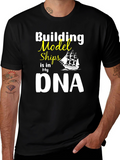 Building Model Ships DNA Graphic T-Shirt
