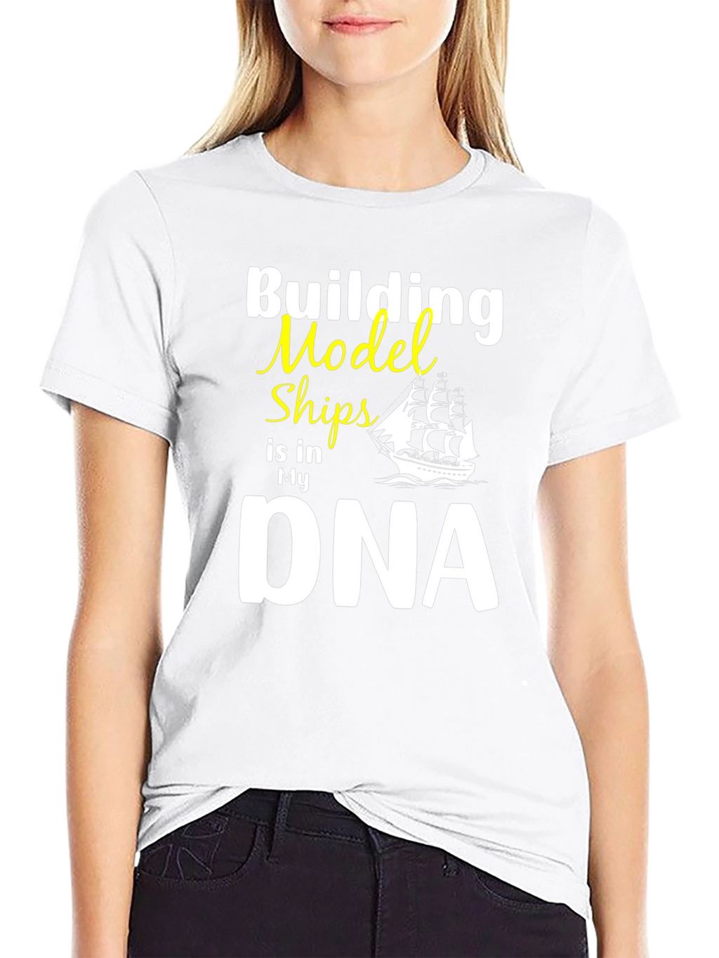 Building Model Ships DNA Graphic T-Shirt