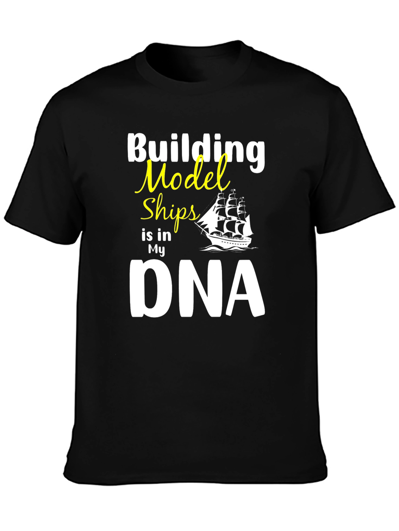 Building Model Ships DNA Graphic T-Shirt