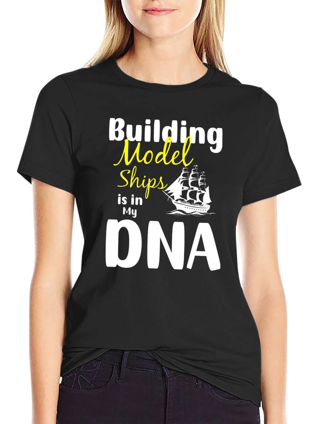 Building Model Ships DNA Graphic T-Shirt