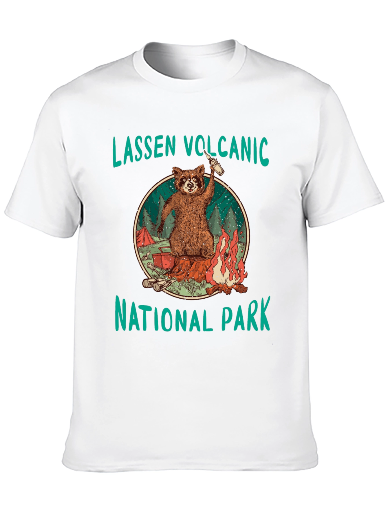 Lassen Volcanic National Park Raccoon T-Shirt