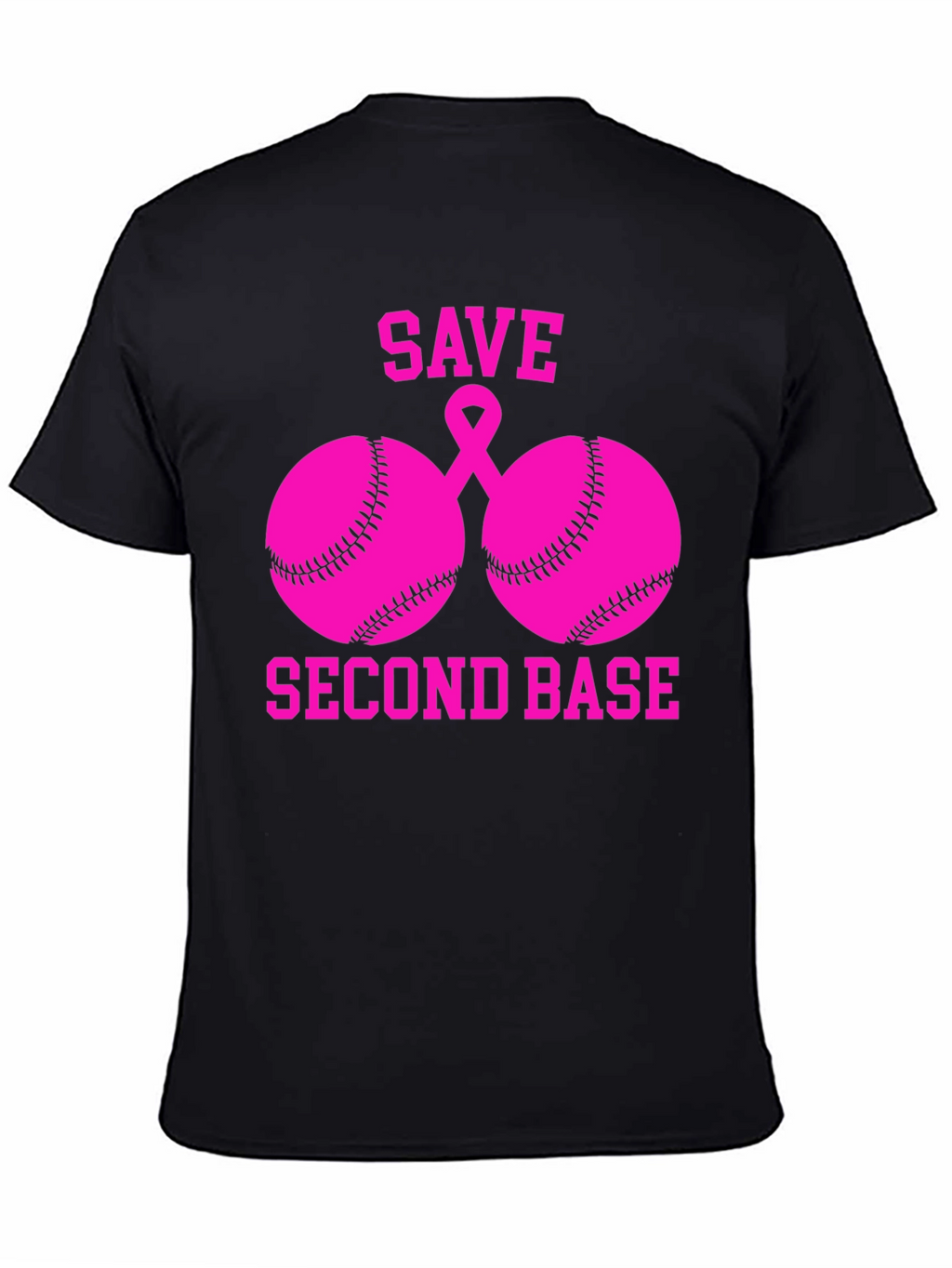 Save Second Base Breast Cancer Awareness T-Shirt