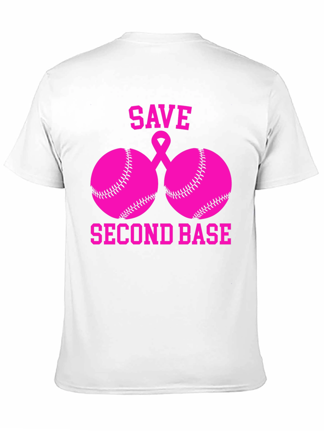 Save Second Base Breast Cancer Awareness T-Shirt