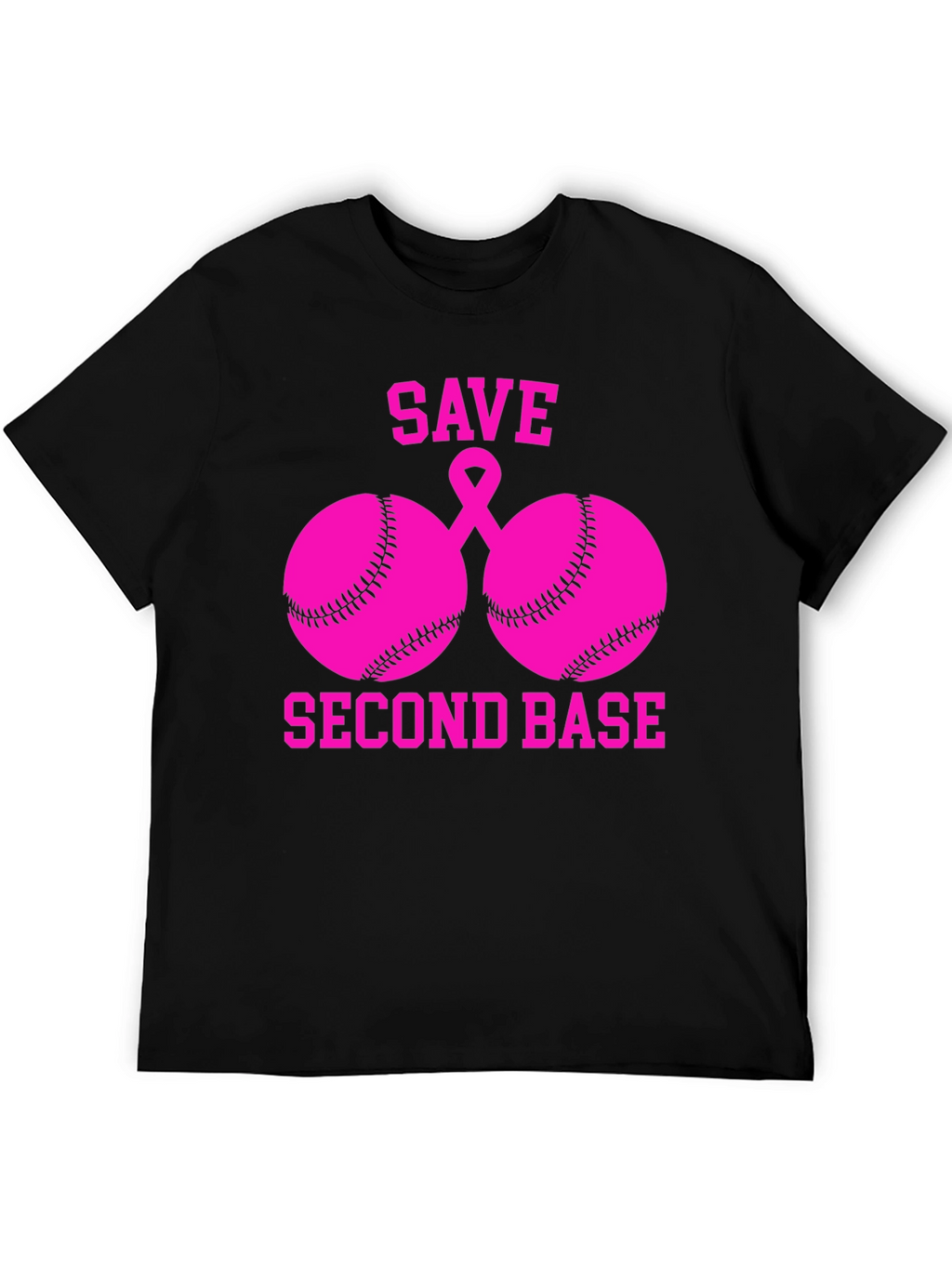 Save Second Base Breast Cancer Awareness T-Shirt
