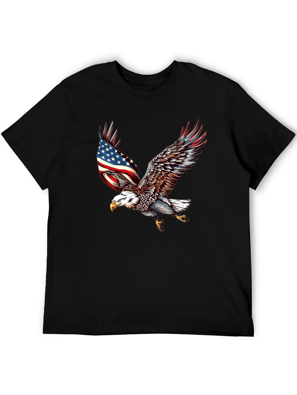 American Eagle Patriotic T-Shirt - Black