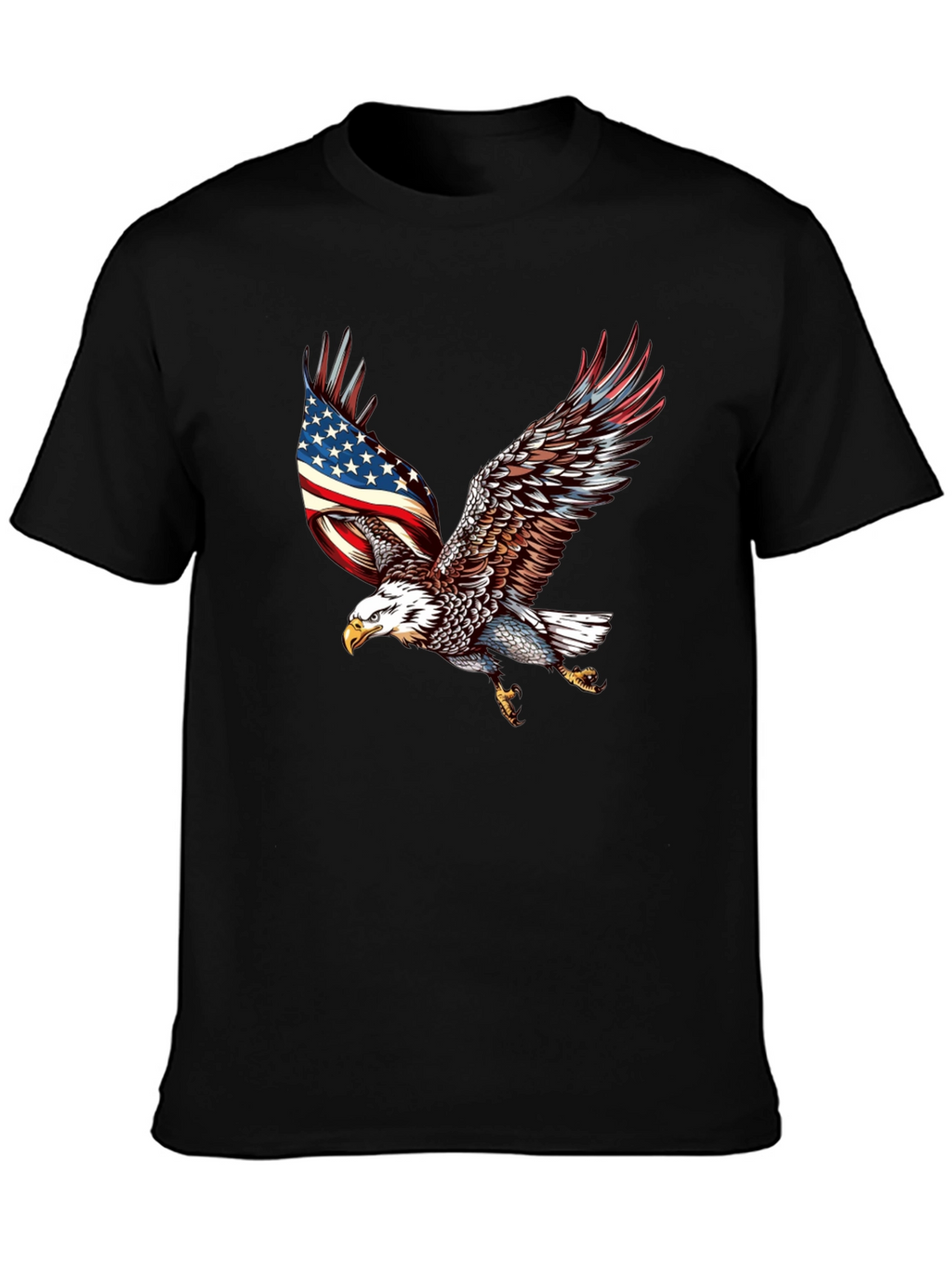 American Eagle Patriotic T-Shirt - Black