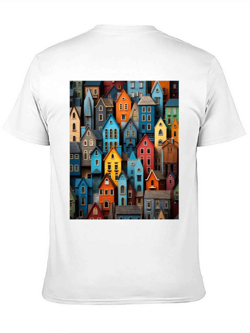 Colorful Houses Graphic T-Shirt