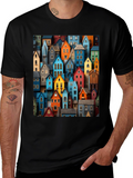 Colorful Houses Graphic T-Shirt
