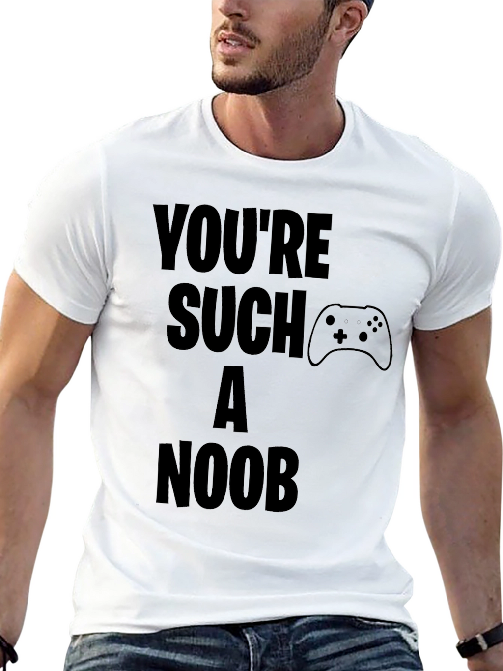 Youre Such A Noob Gamer Black T-Shirt