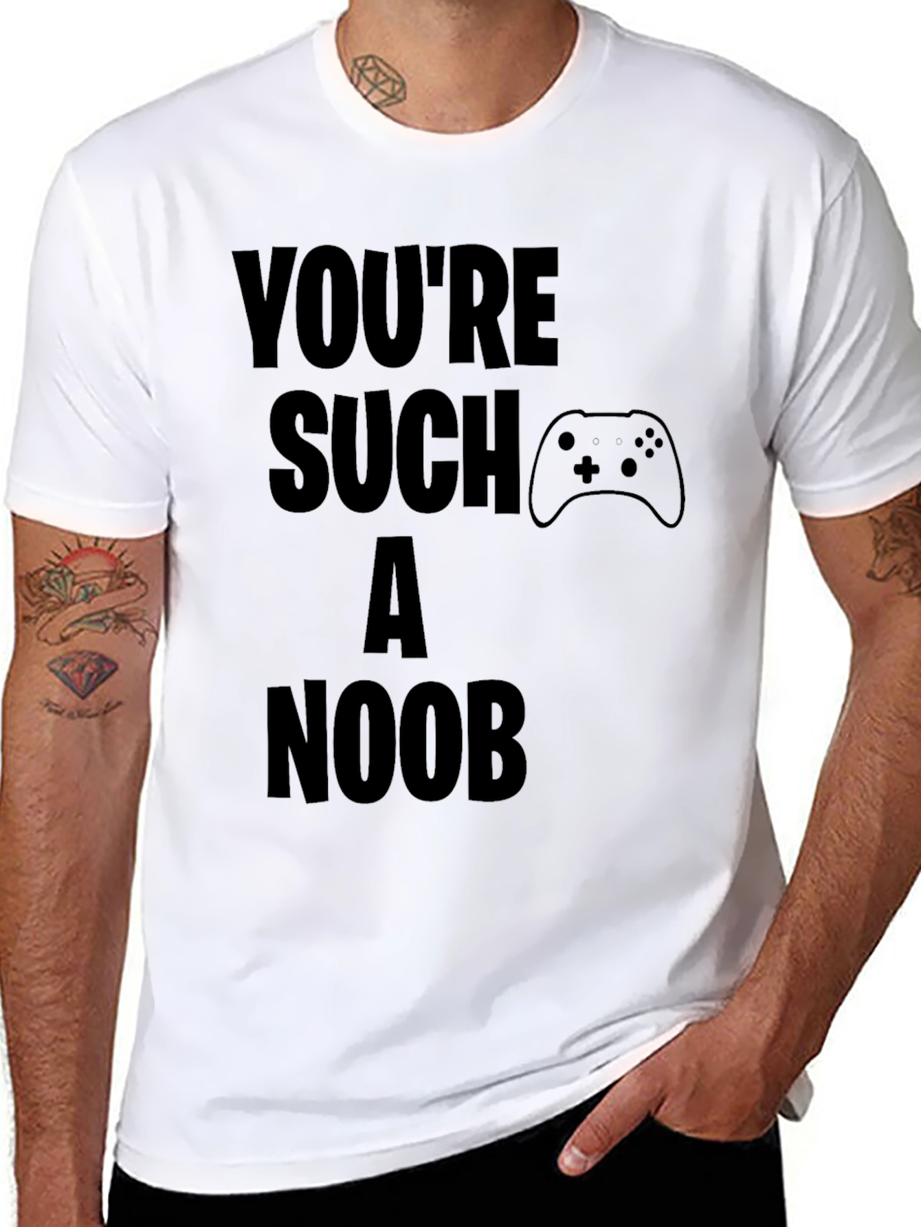 Youre Such A Noob Gamer Black T-Shirt