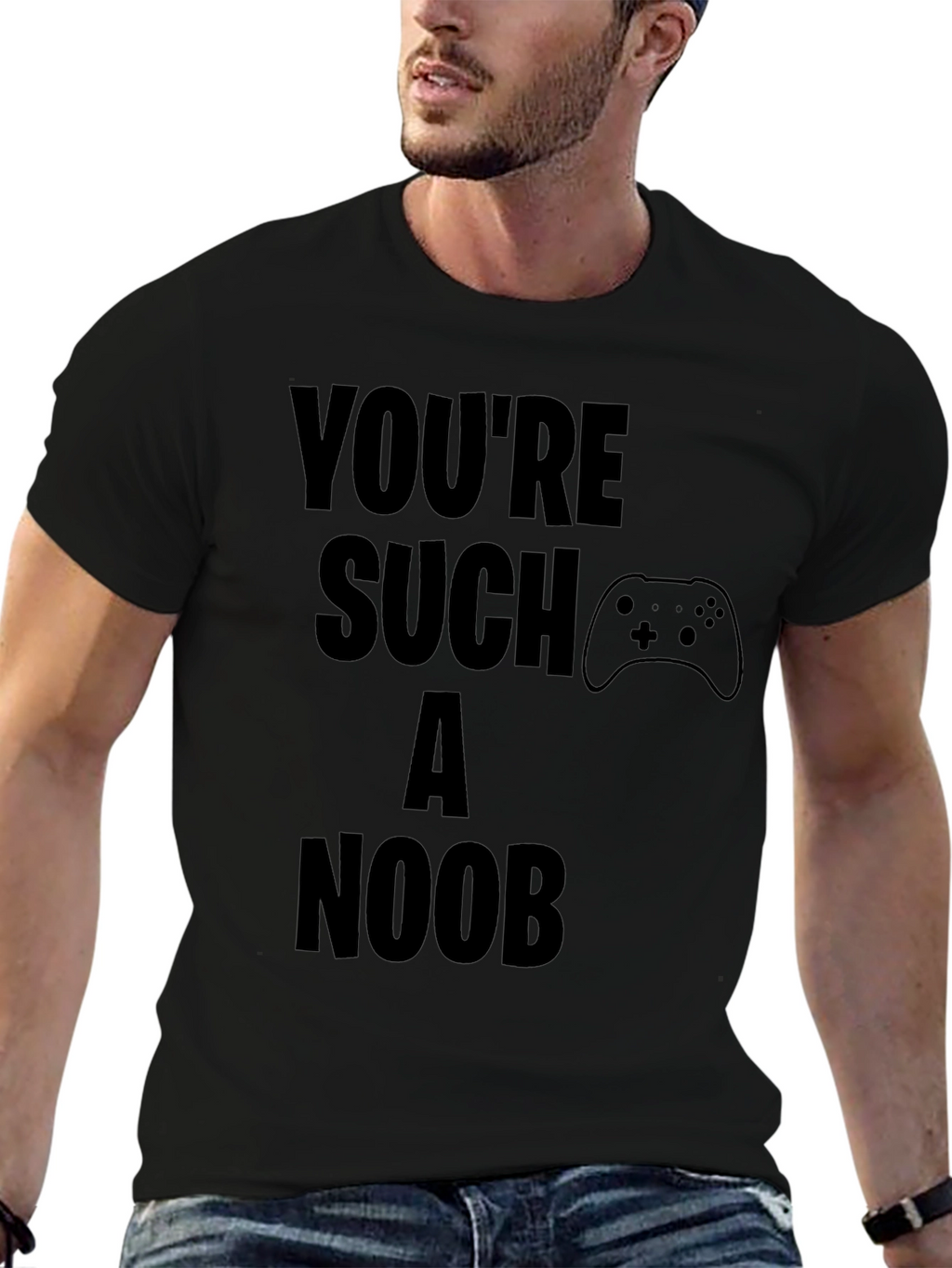 Youre Such A Noob Gamer Black T-Shirt