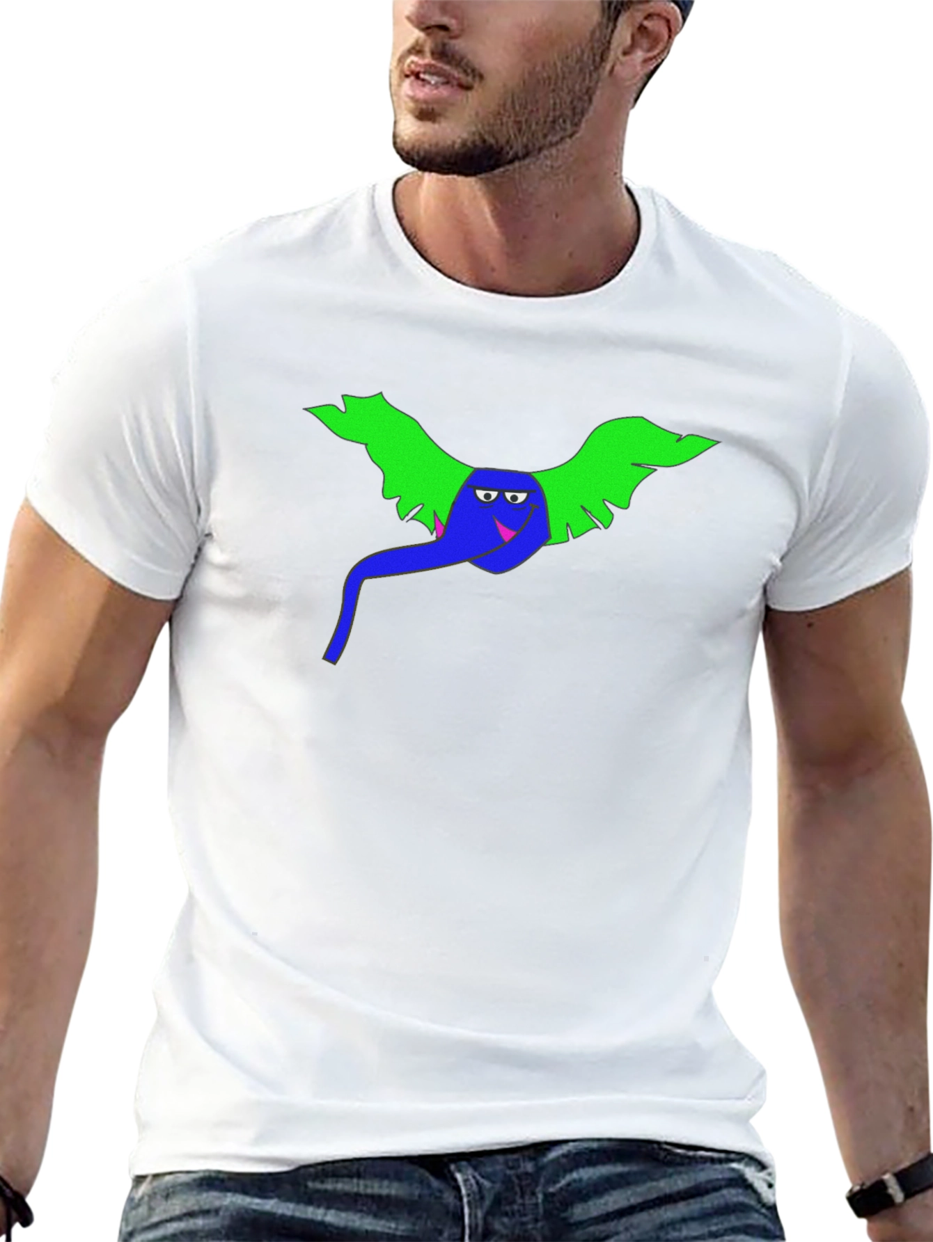 Mens Funny Cartoon Graphic Tee