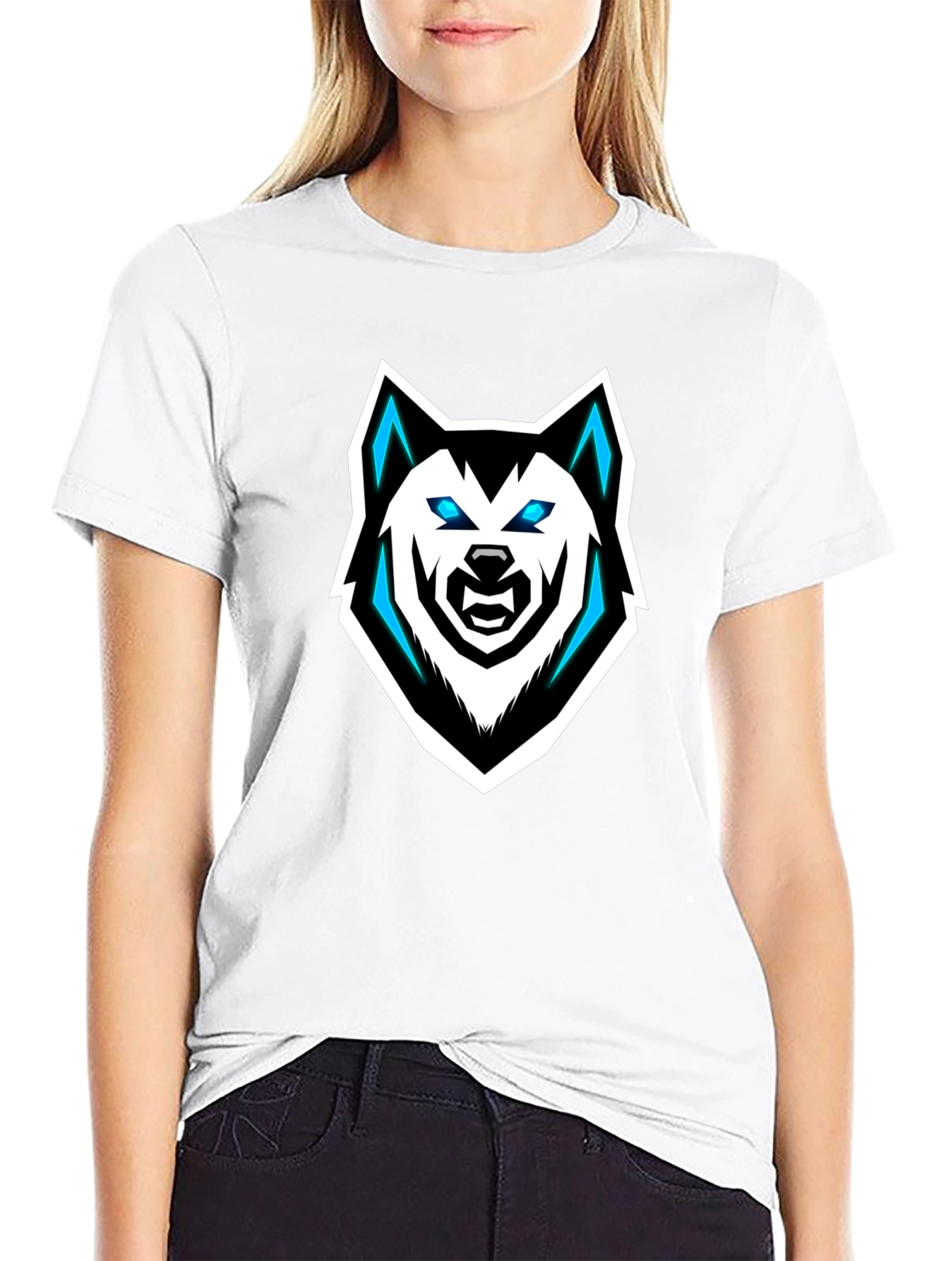 Black Wolf Graphic Tee - Stylish & Unique Design