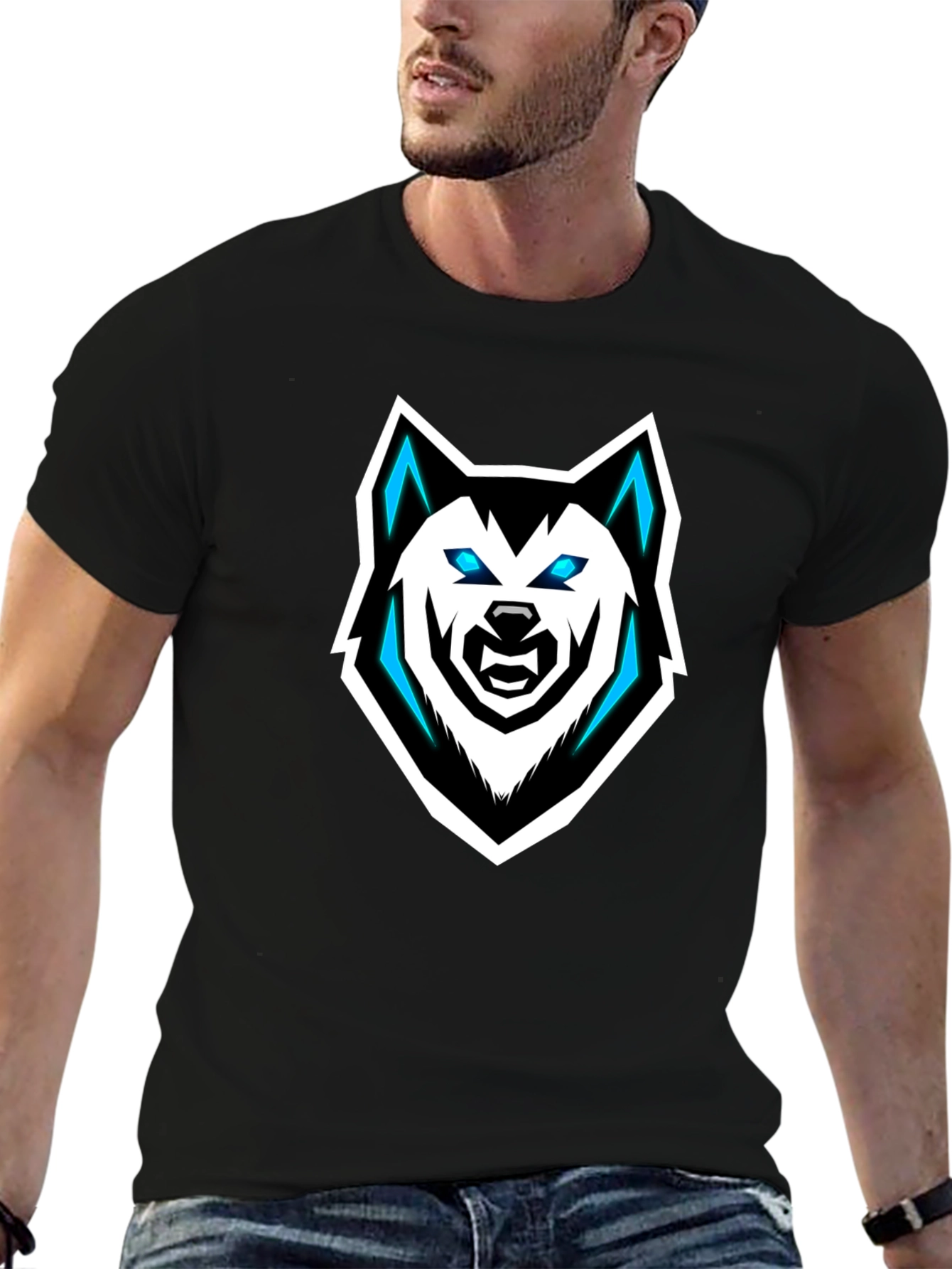 Black Wolf Graphic Tee - Stylish & Unique Design