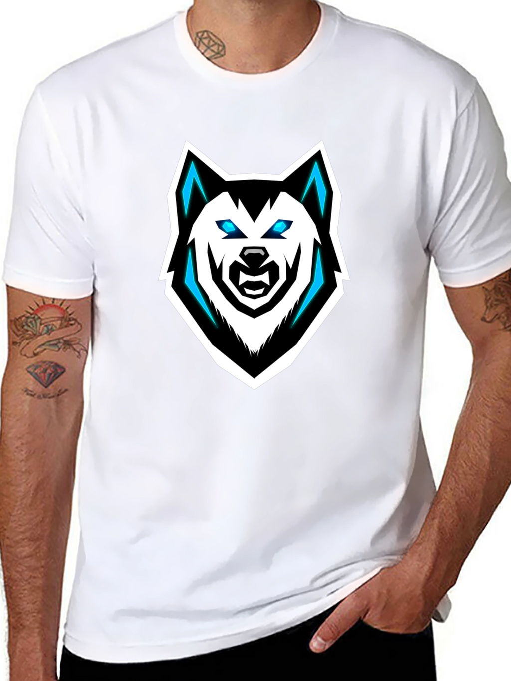 Black Wolf Graphic Tee - Stylish & Unique Design