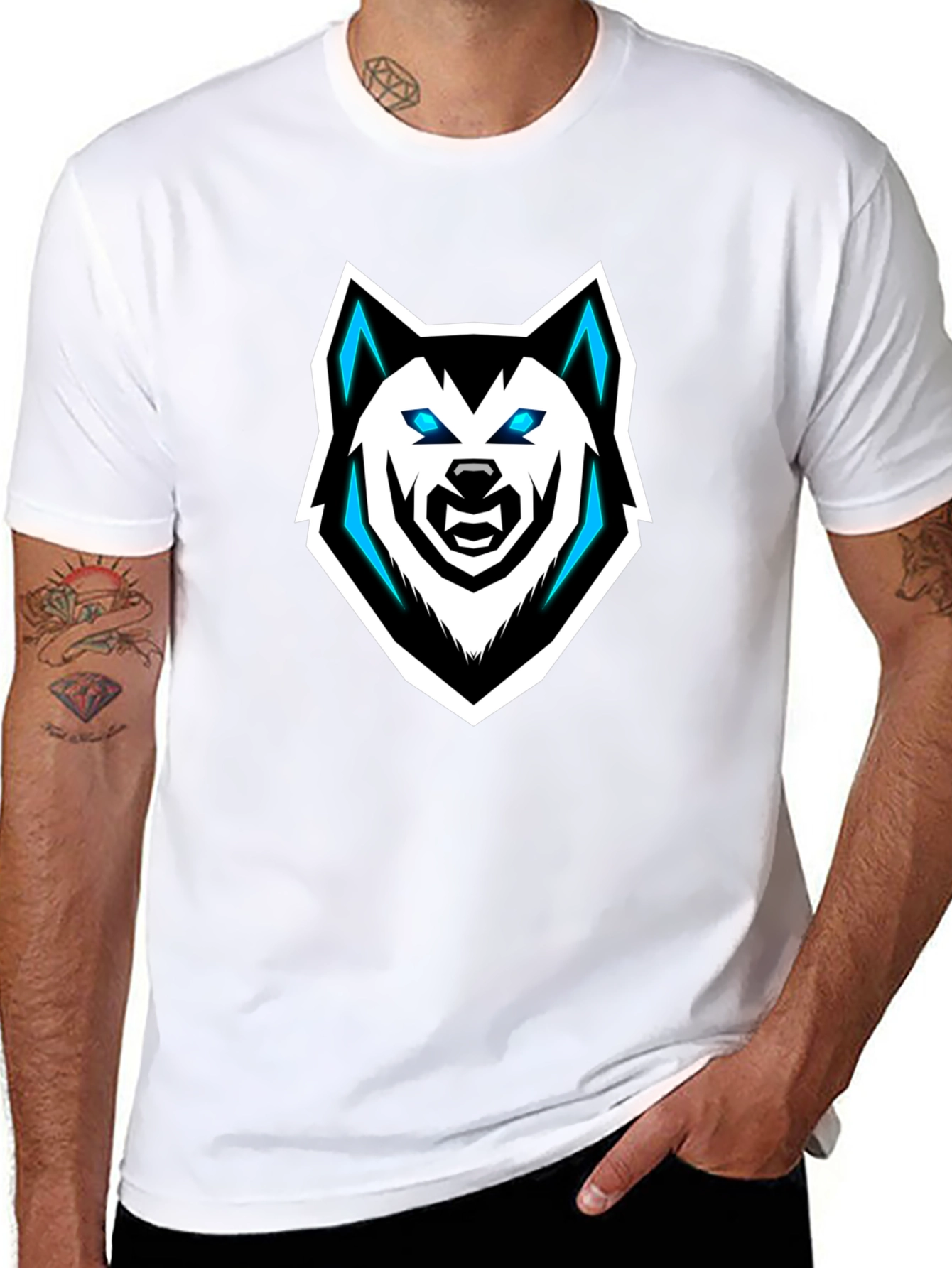 Black Wolf Graphic Tee - Stylish & Unique Design