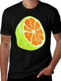 Citrus Slice Graphic Tee - Unique Fruit T-Shirt
