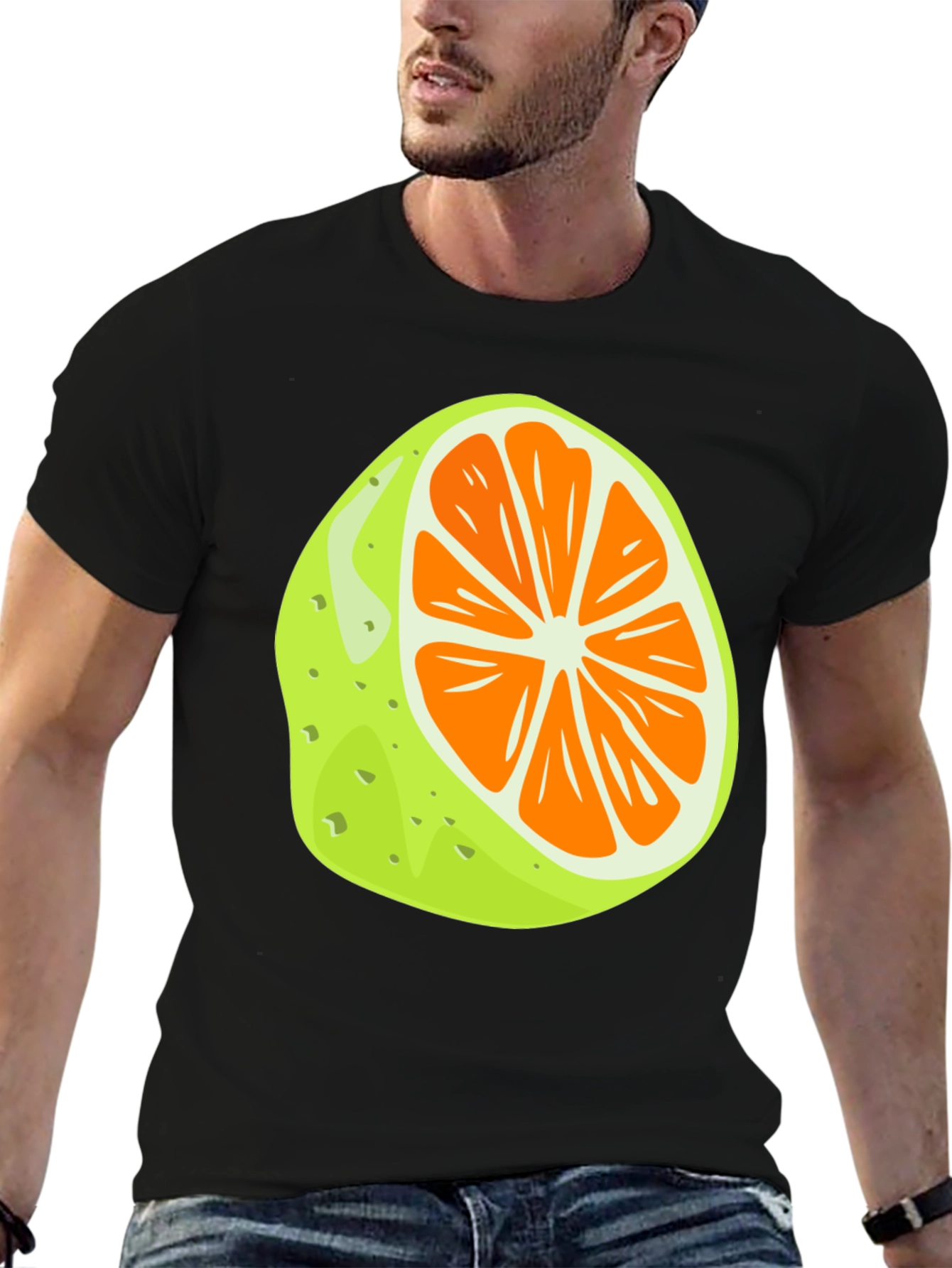 Citrus Slice Graphic Tee - Unique Fruit T-Shirt