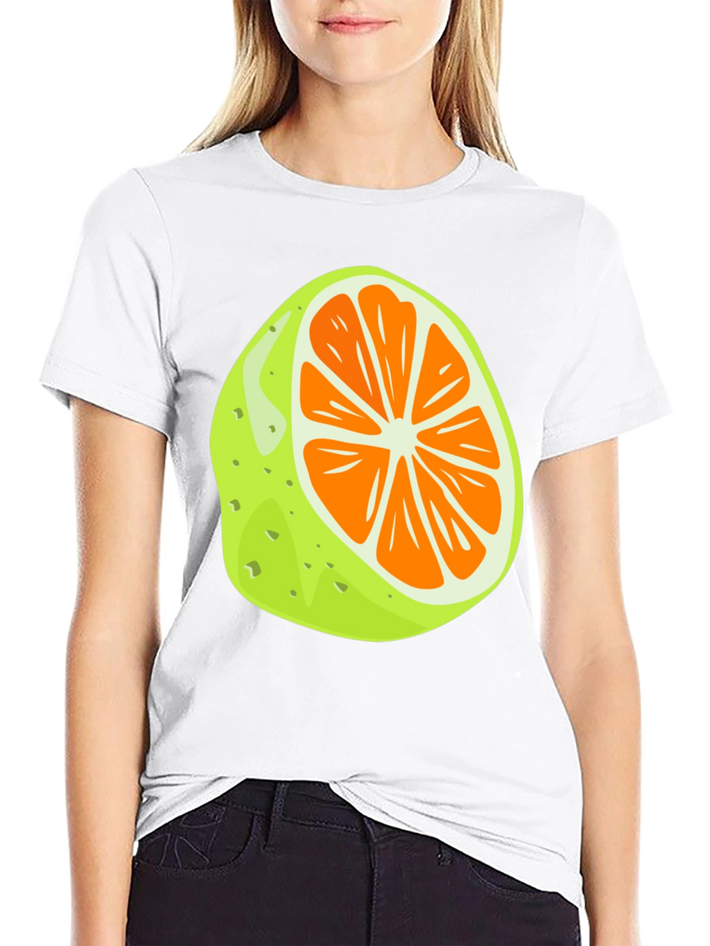 Citrus Slice Graphic Tee - Unique Fruit T-Shirt