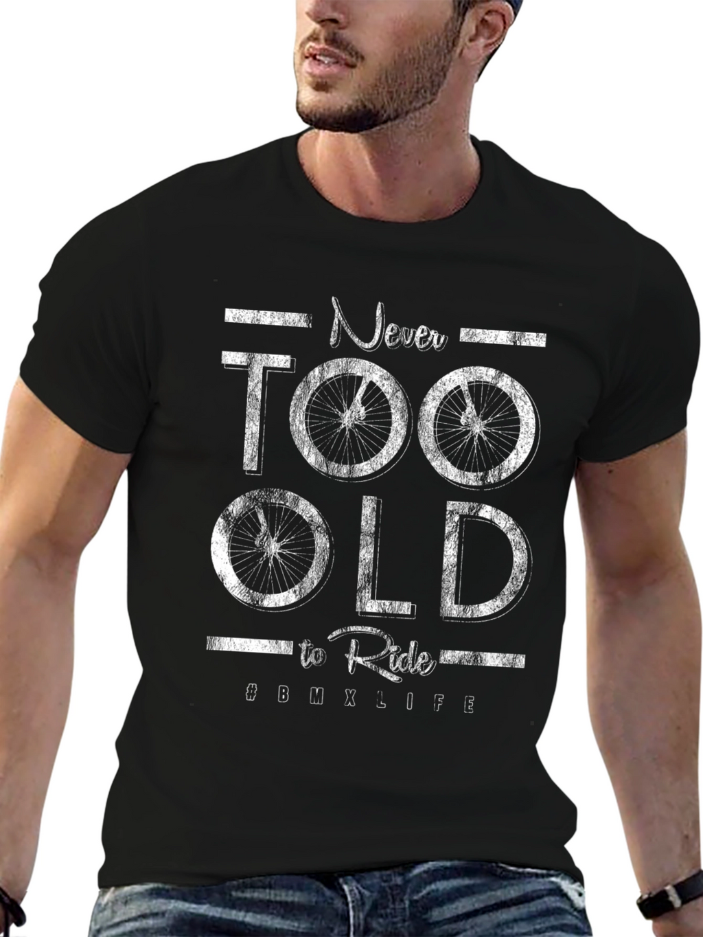 Never Too Old to Ride BMX T-Shirt