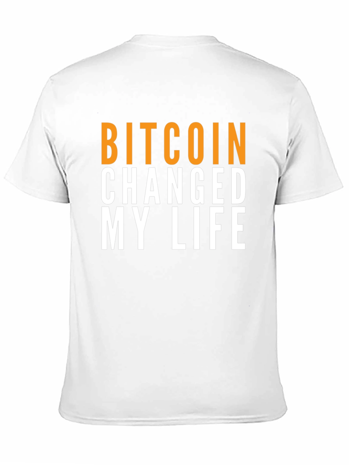 Bitcoin Changed My Life Graphic Tee - Black