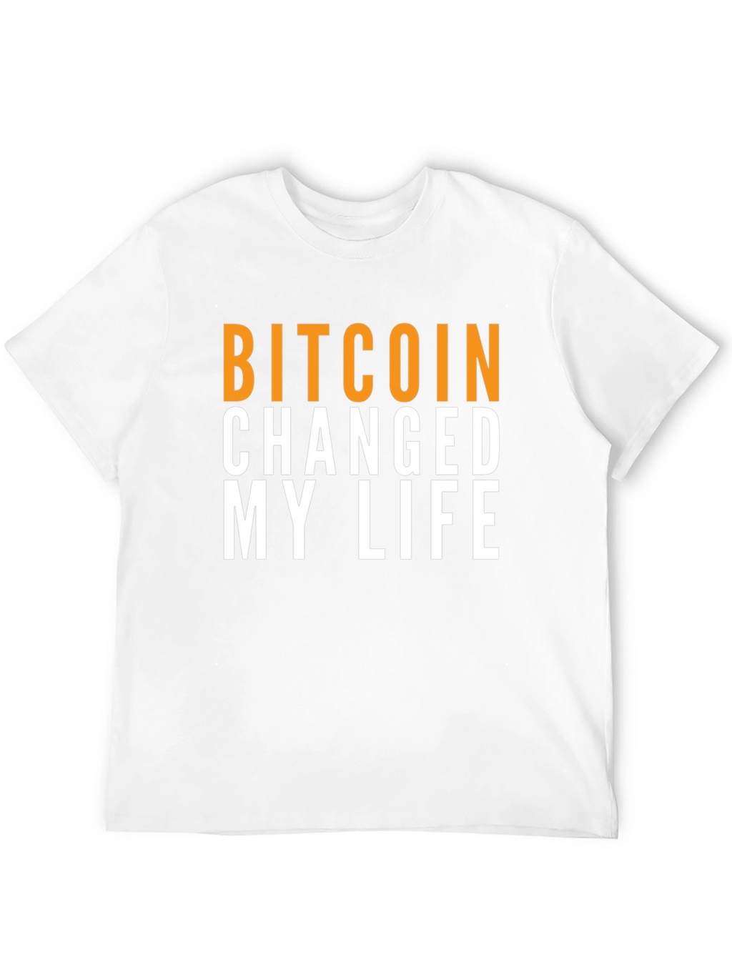 Bitcoin Changed My Life Graphic Tee - Black