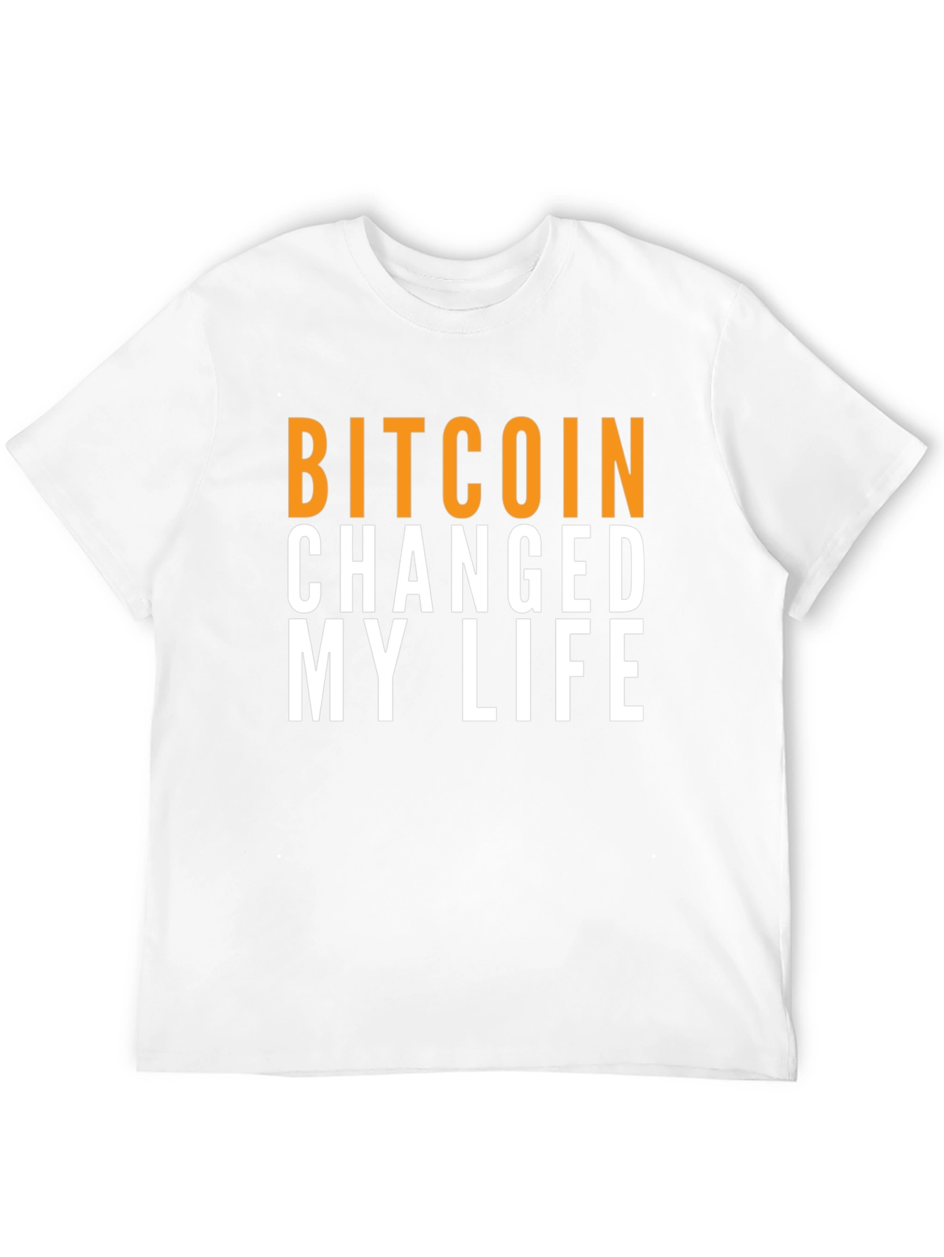 Bitcoin Changed My Life Graphic Tee - Black