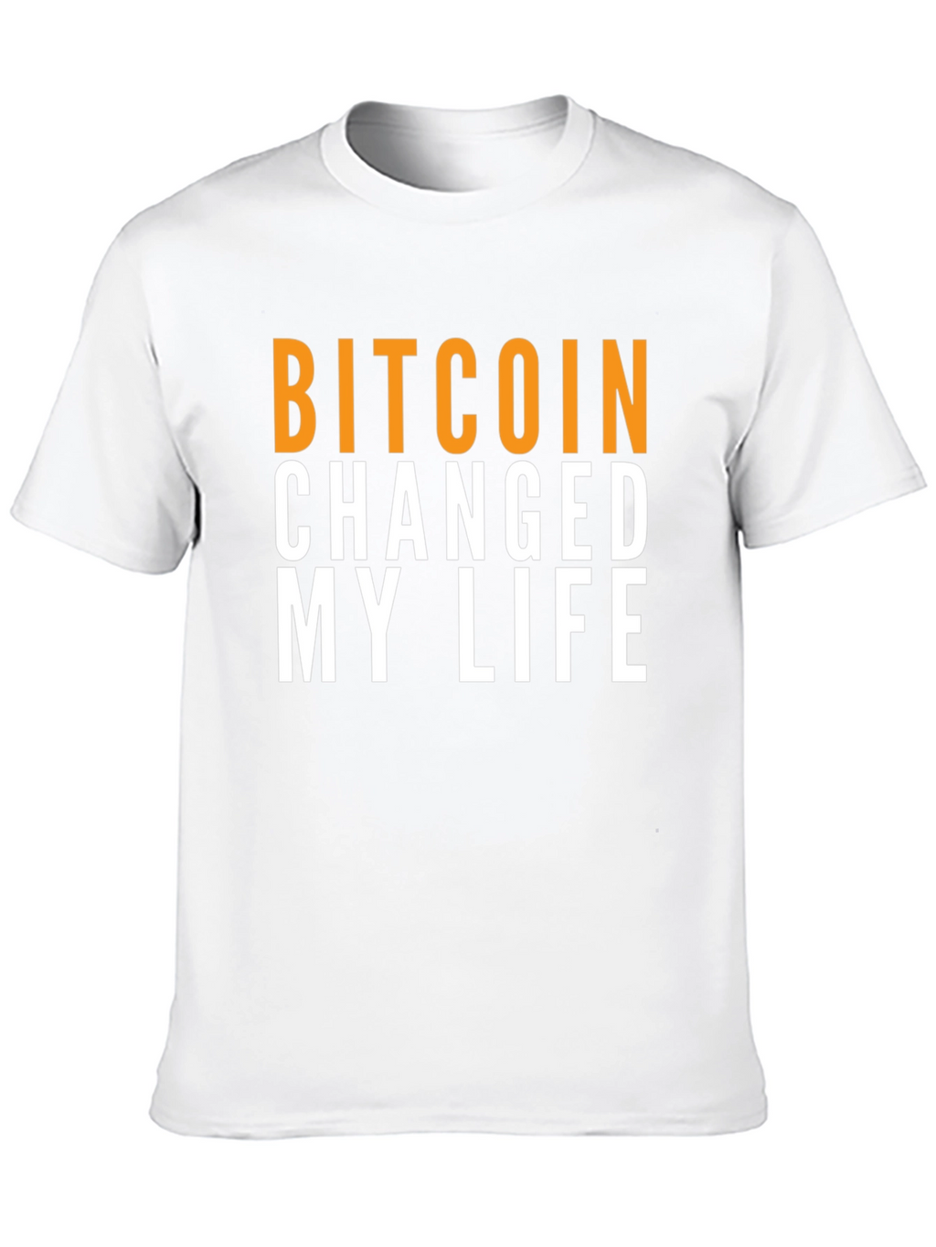 Bitcoin Changed My Life Graphic Tee - Black