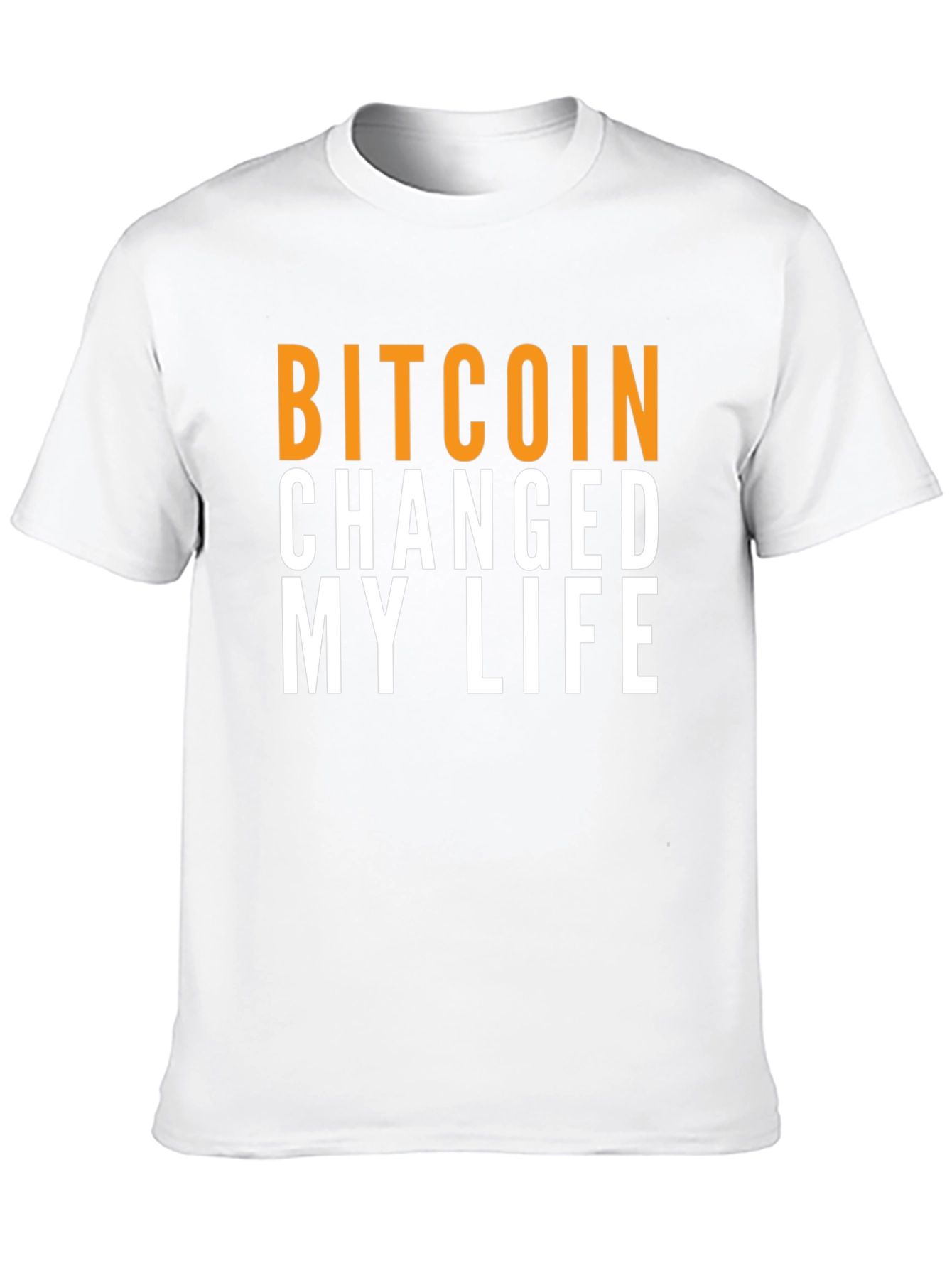 Bitcoin Changed My Life Graphic Tee - Black