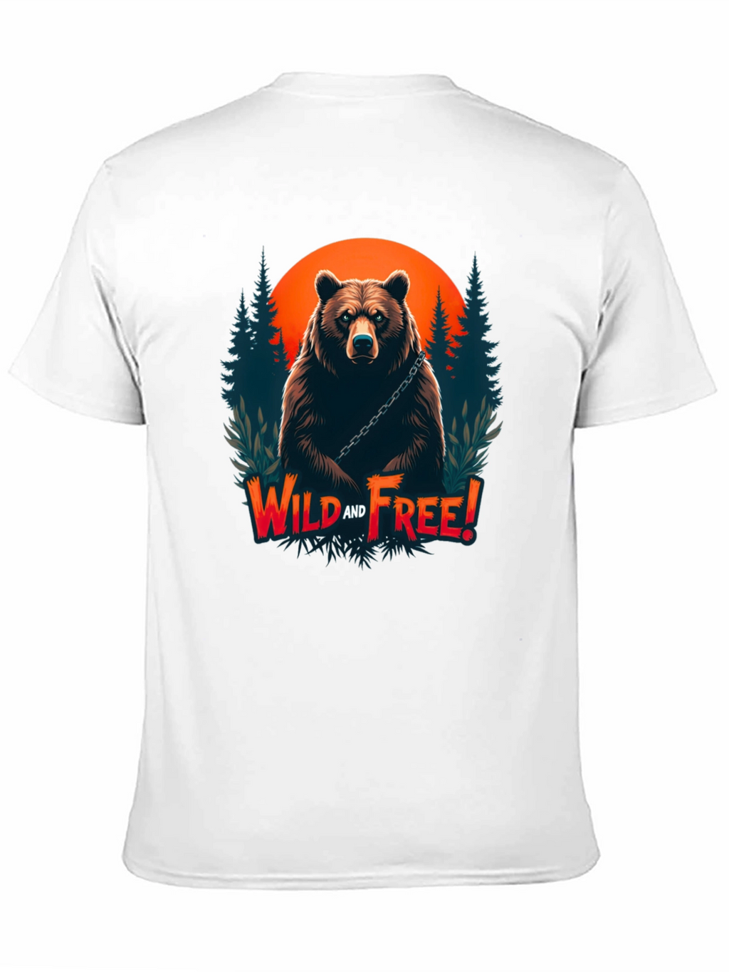 Wild and Free Bear Graphic T-Shirt