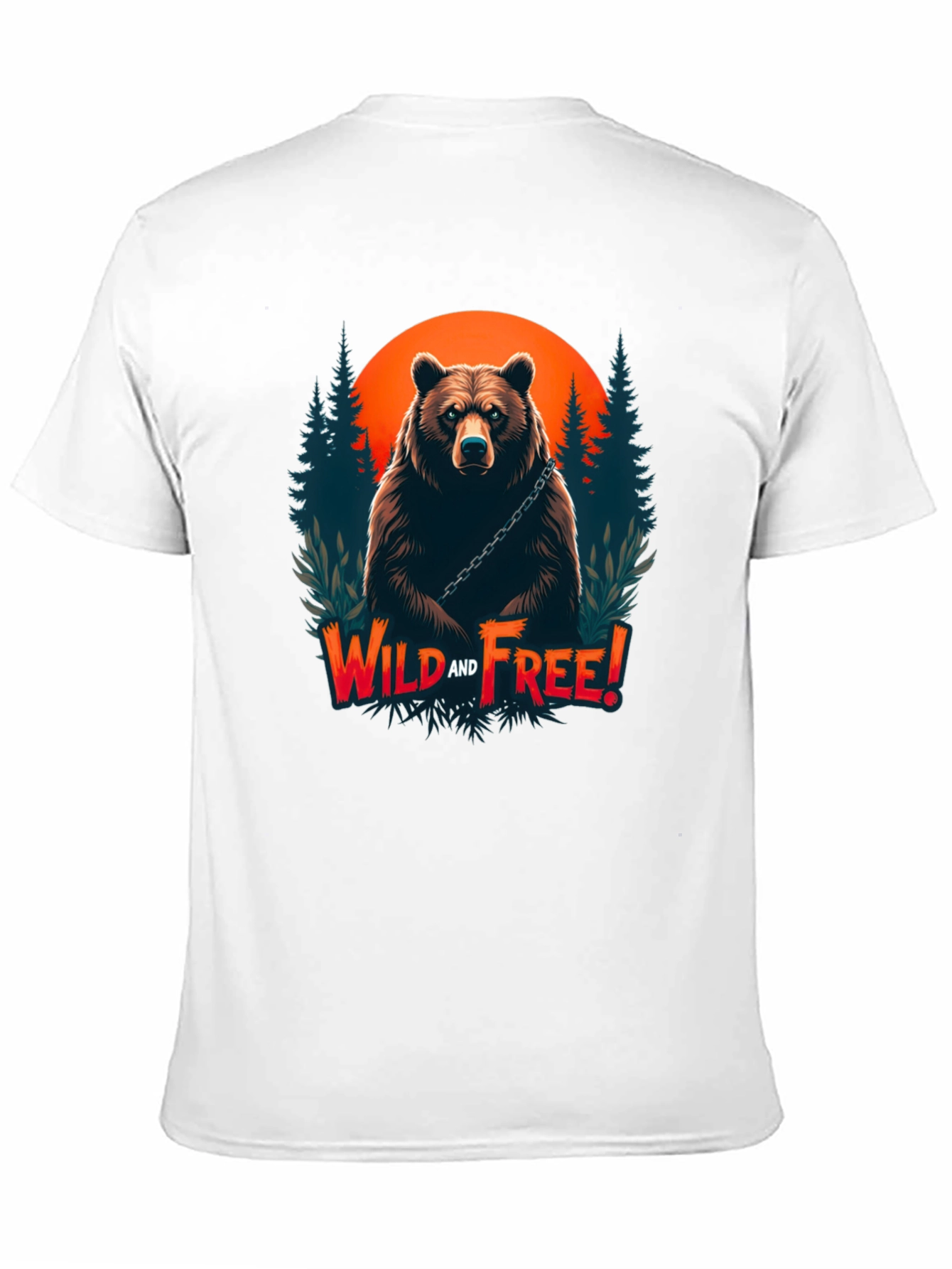 Wild and Free Bear Graphic T-Shirt