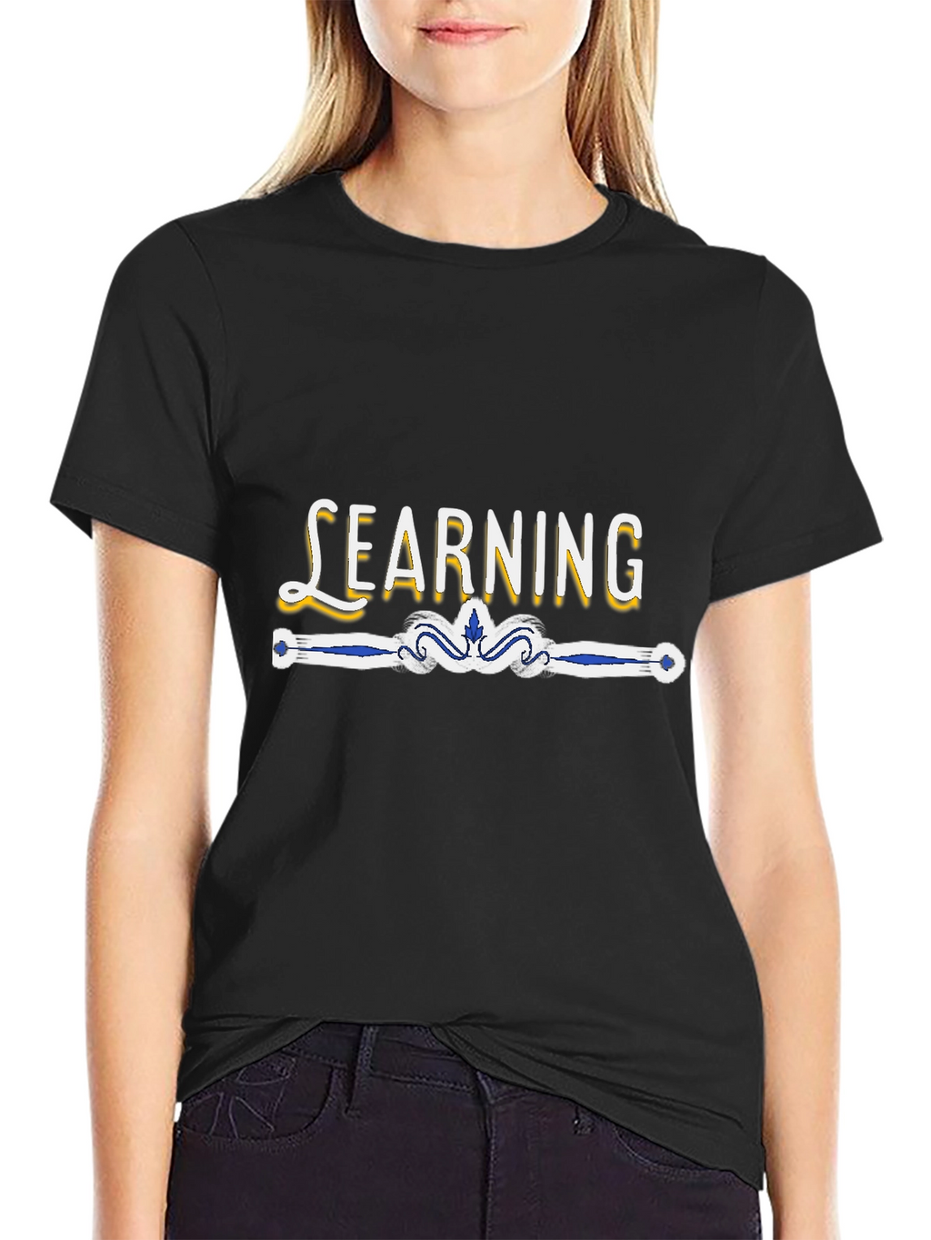 Learning Graphic T-Shirt - Black