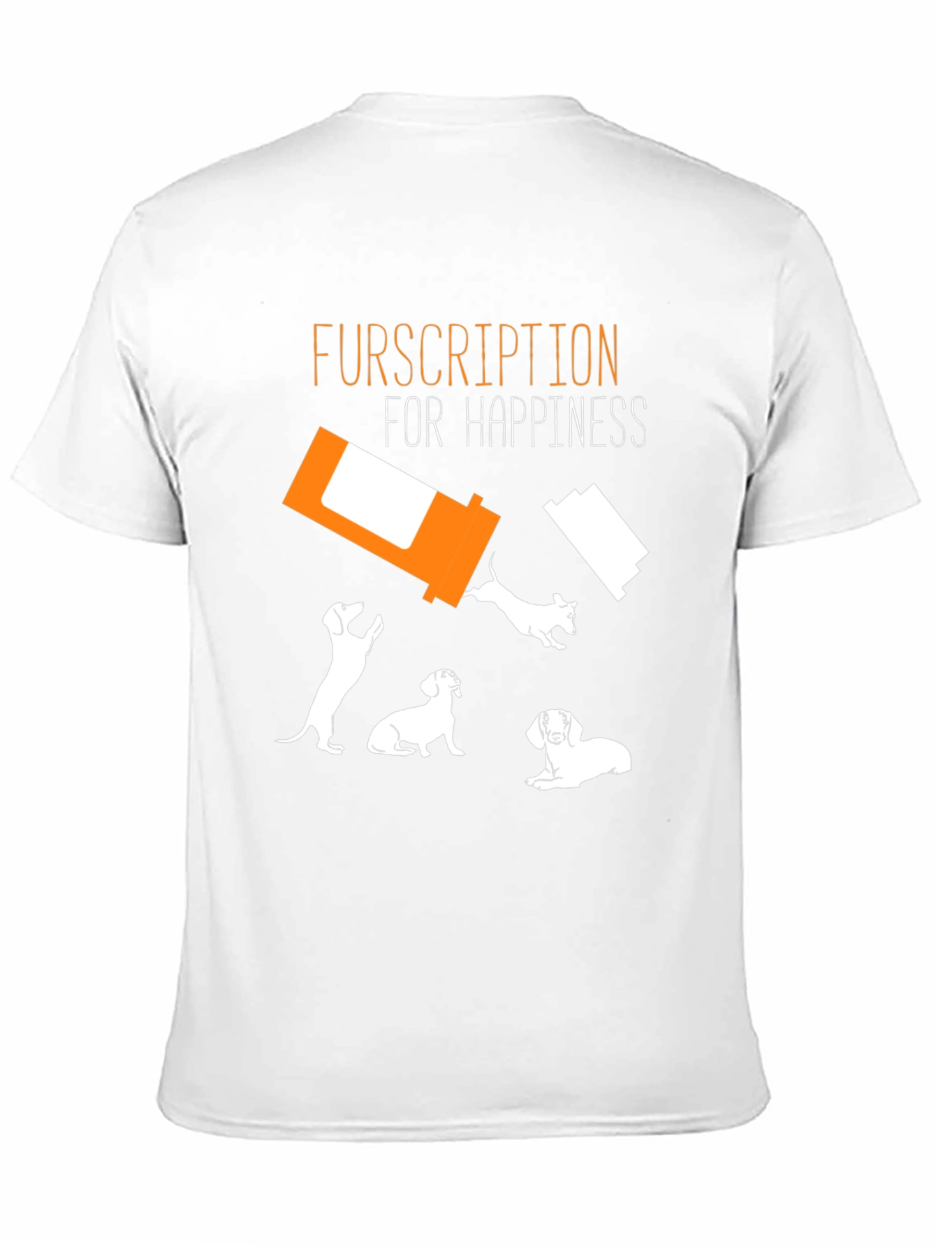 Fursription Happiness Black Graphic T-Shirt