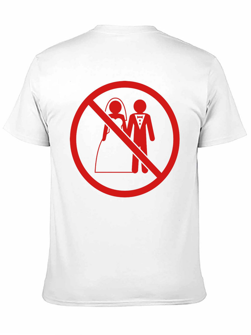No Wedding T-Shirt - Anti Marriage Humor Tee